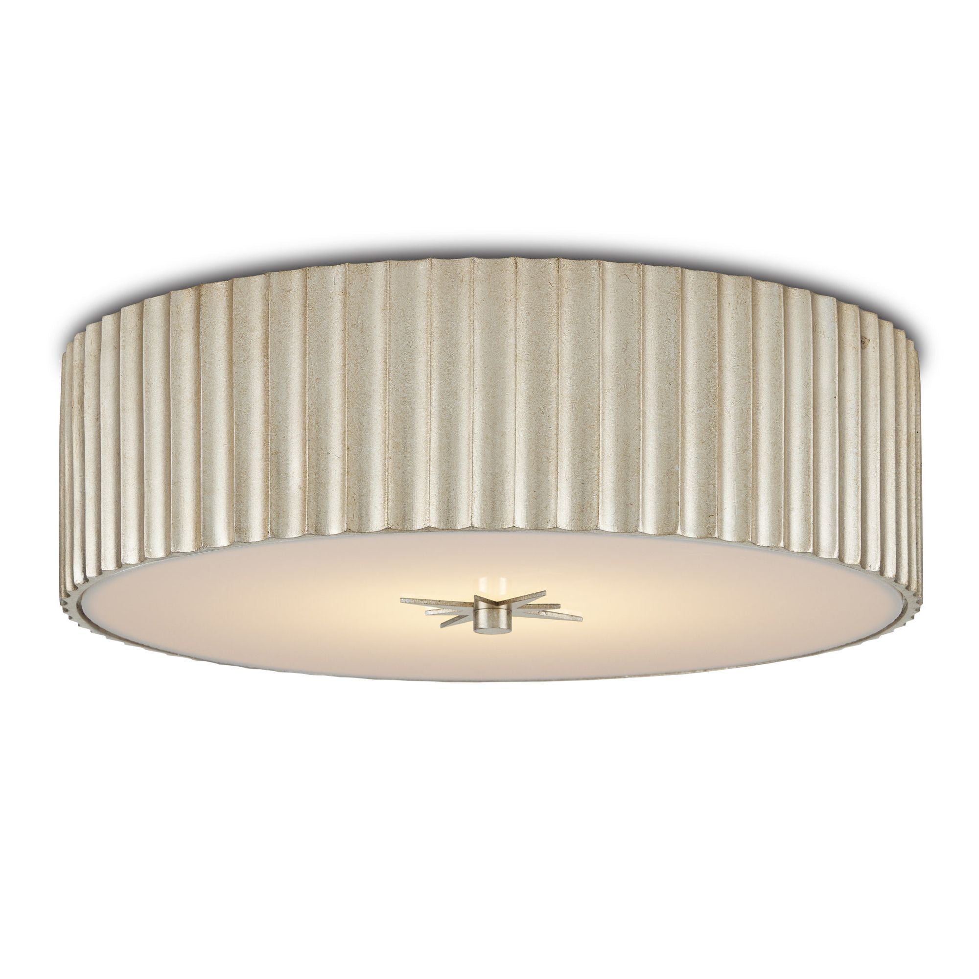 Caravel Silver Flush Mount - Silver Leaf