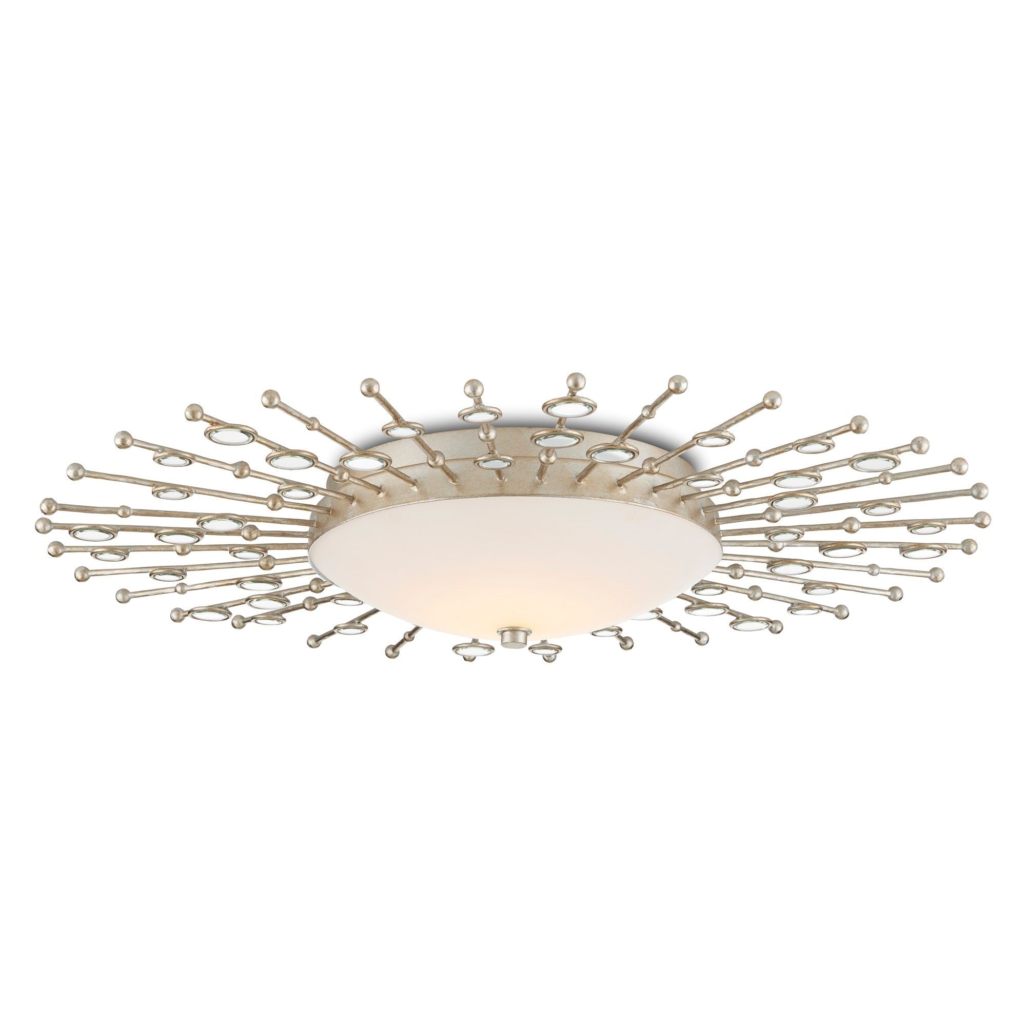 Planisphere Silver Flush Mount - Silver Leaf