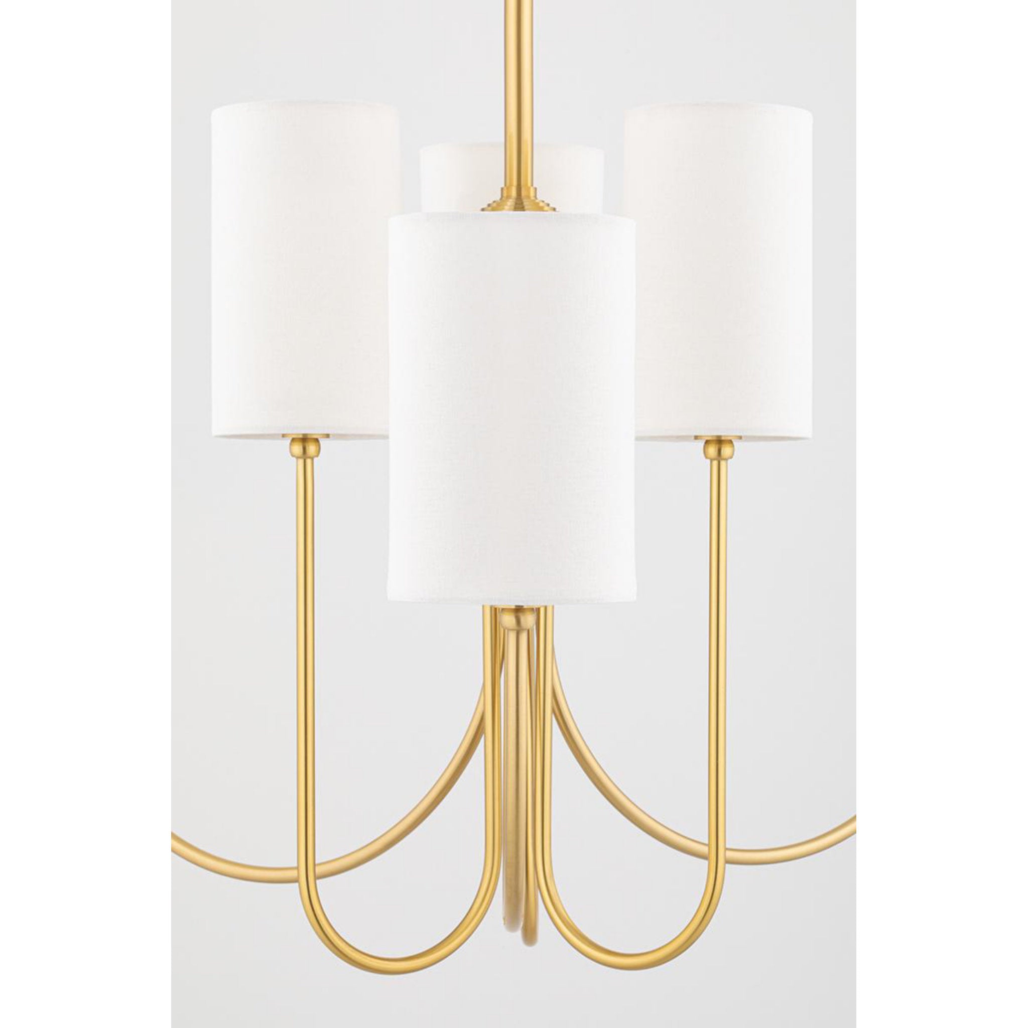 Harlem 6-Light Chandelier in Aged Brass 27.5L x 27.5W x 21.75H