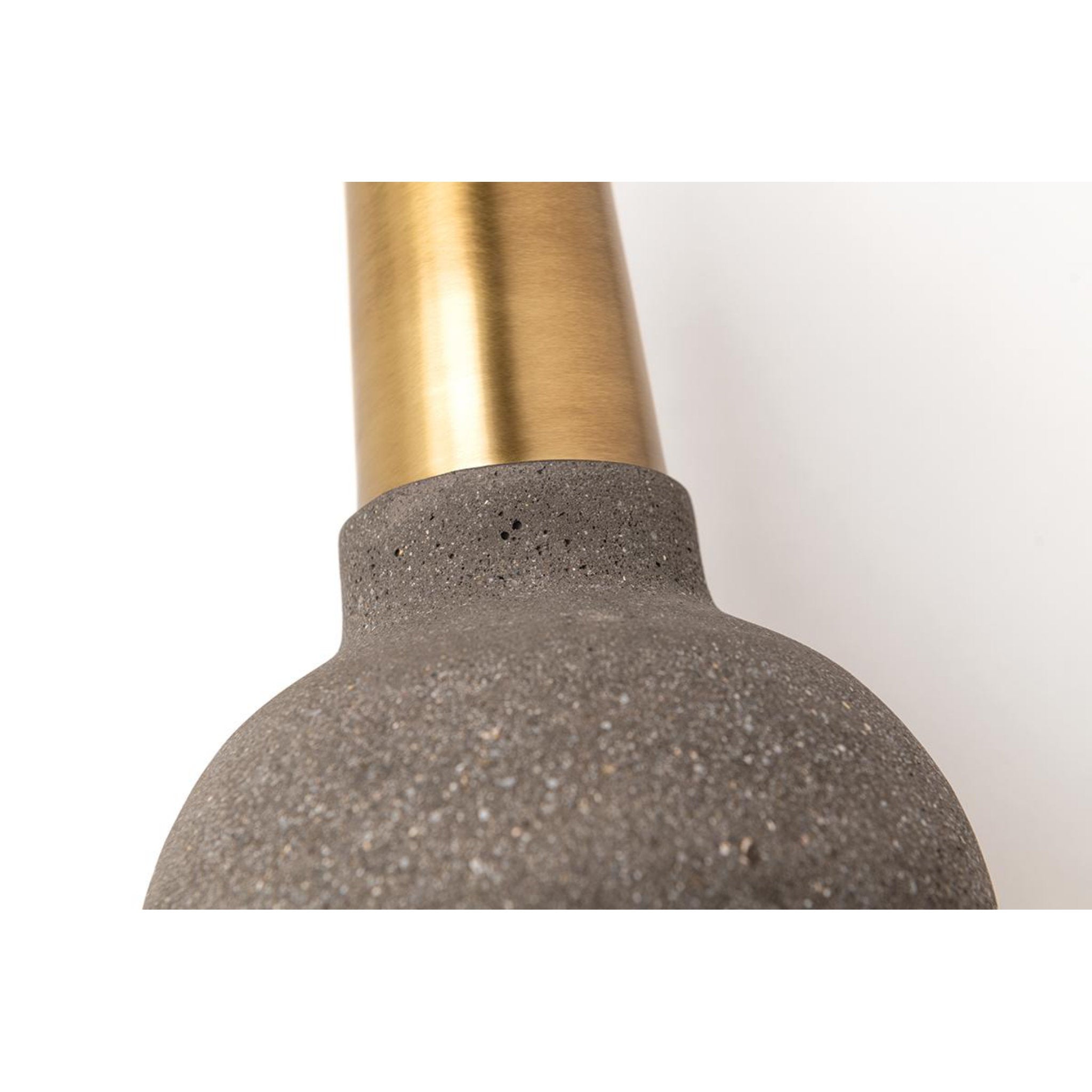 Macy 1-Light Pendant in Aged Brass 4.75L x 6W x 13.5H