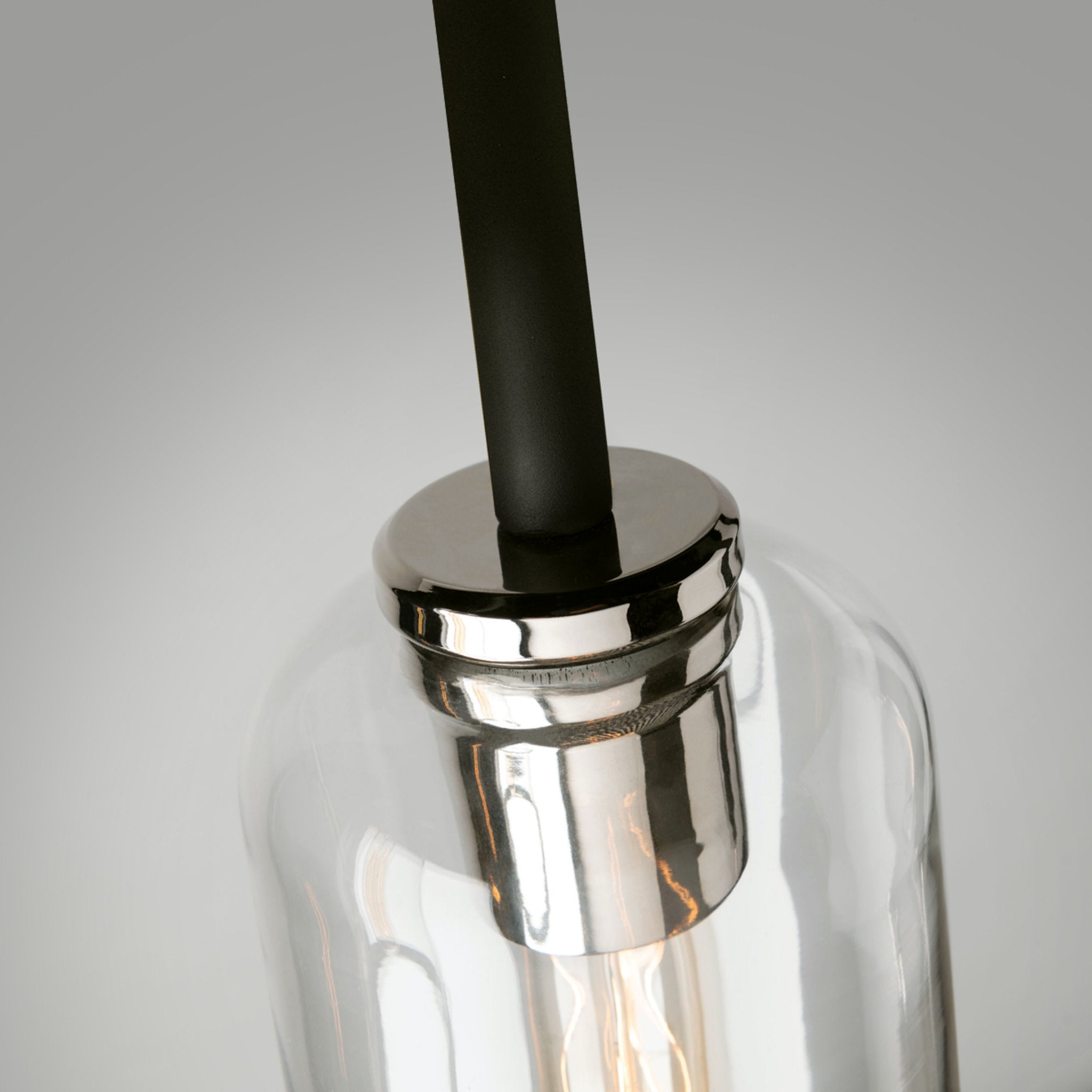 Aeon Pendant 1-Light LED in Textured Black 4.75L x 4.75W x 20H