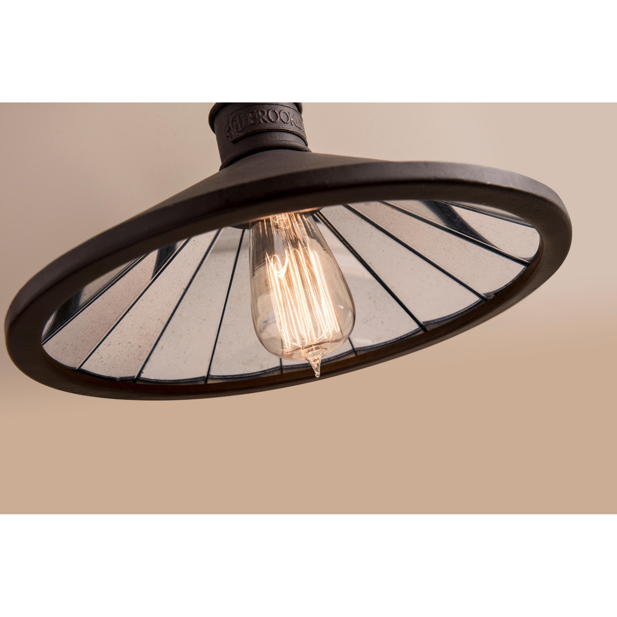 Brooklyn Pendant 1-Light LED in Heritage Bronze 12L x 12W x 8.25H