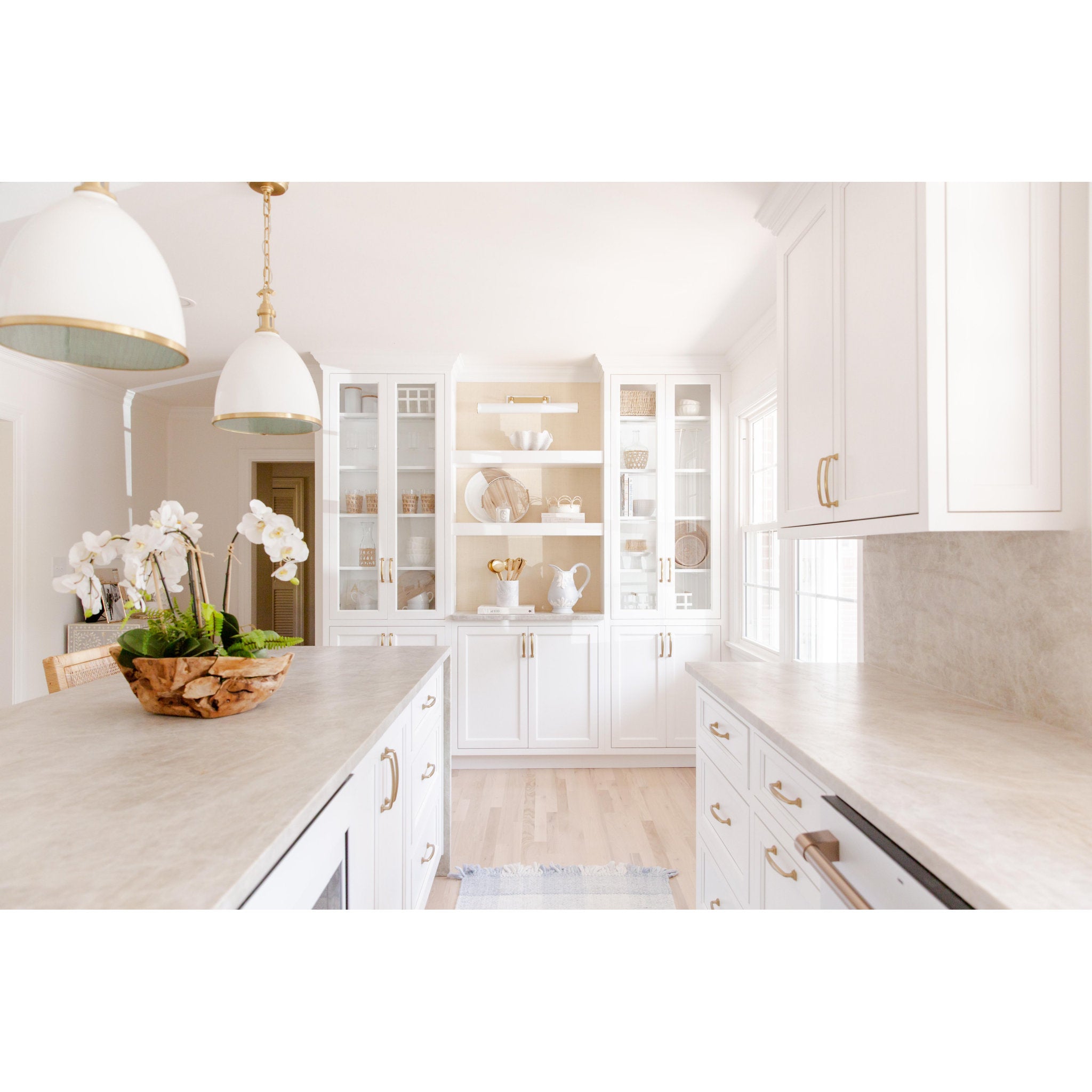 Holly 3-Light Picture Light in Aged Brass/Soft Off White 5.5L x 24.25W x 4.75H