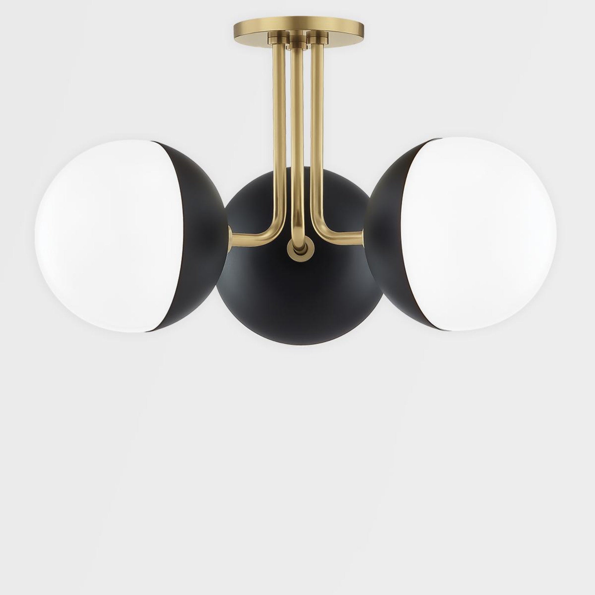 Renee 2-Light Wall Sconce in Aged Brass/Black 14L x 6.75W x 23.5H