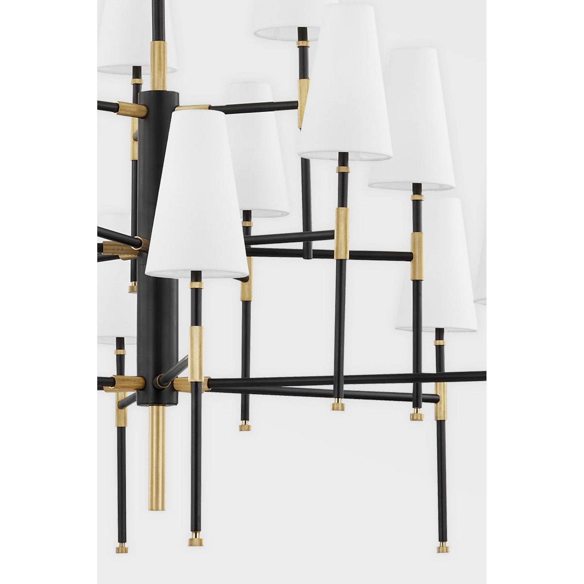 Bowery 2-Light Wall Sconce in Polished Nickel 12L x 12W x 34H