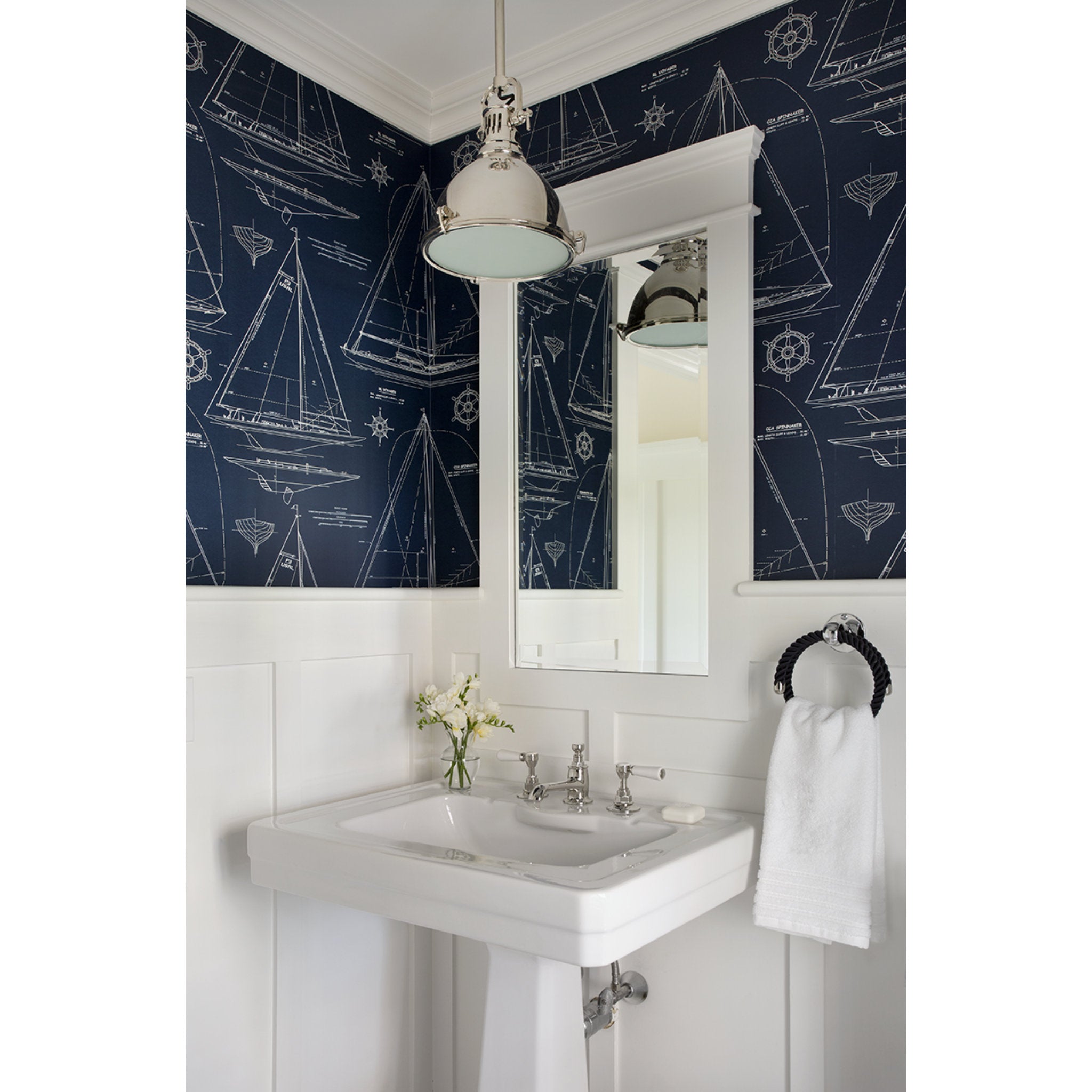 Pelham 1-Light Pendant in Polished Nickel 14L x 14W x 16.75H