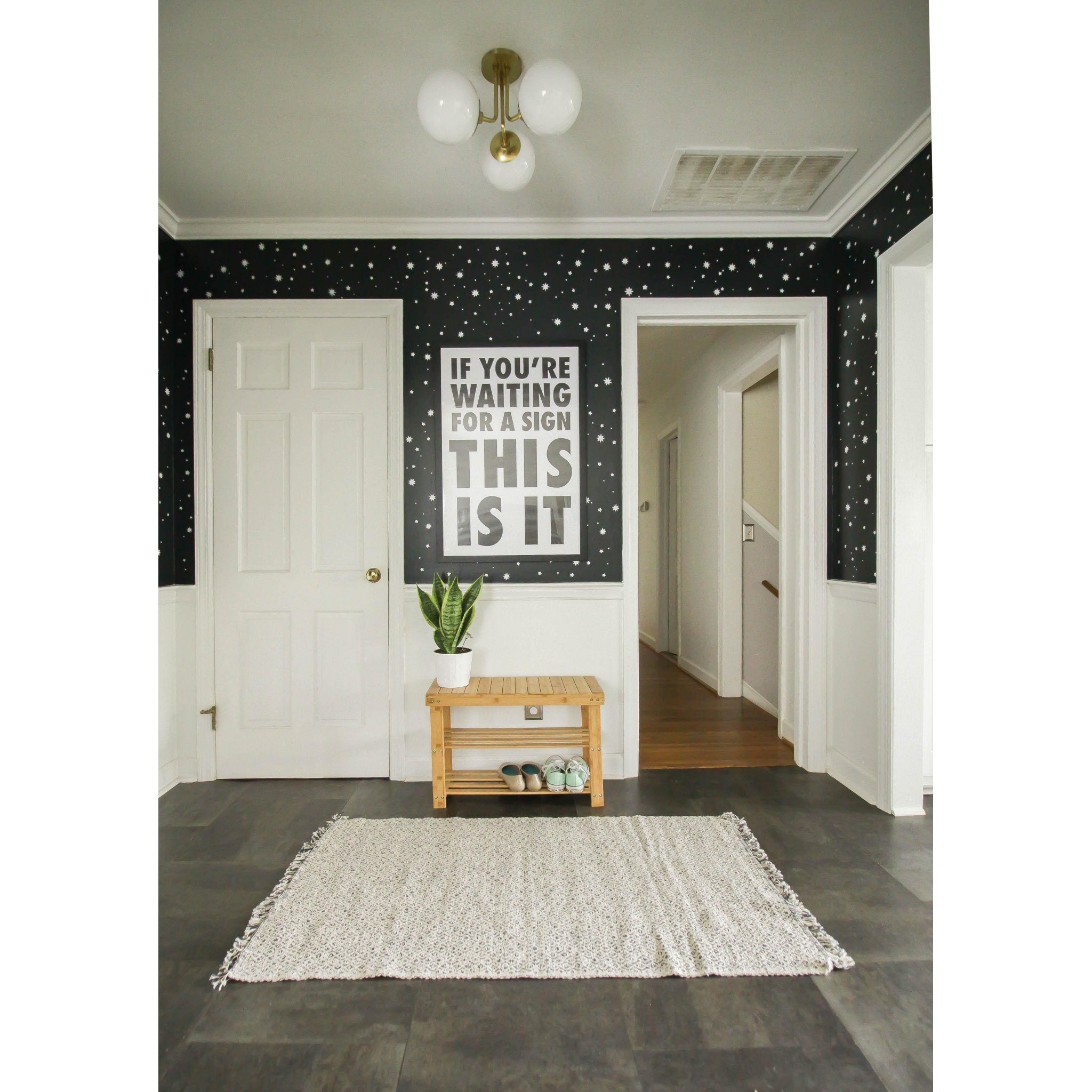 Stella 3-Light Semi Flush in Aged Brass 18.25L x 18.25W x 10.5H