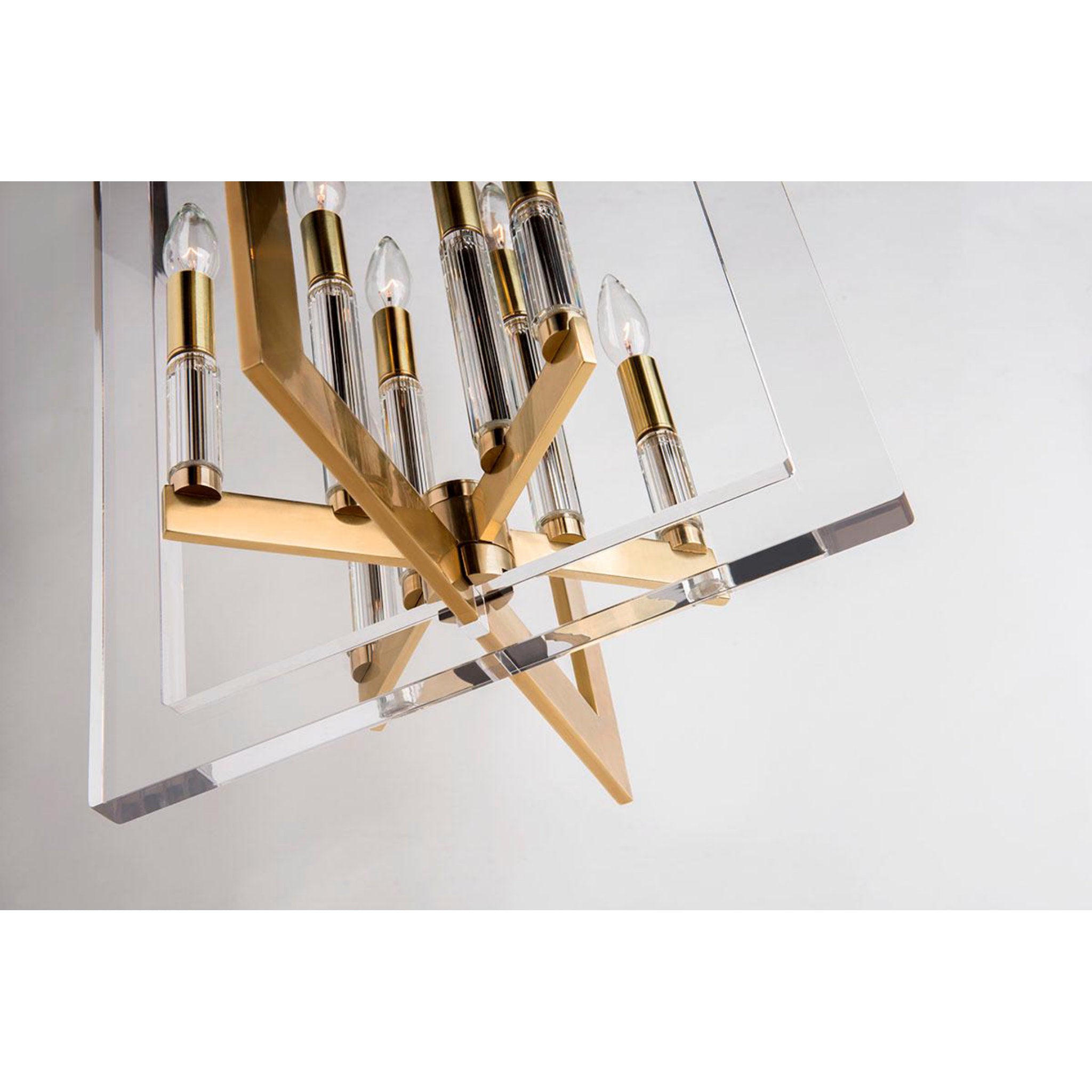 Wellington 8-Light Pendant in Polished Nickel 17.5L x 17.5W x 26.5H