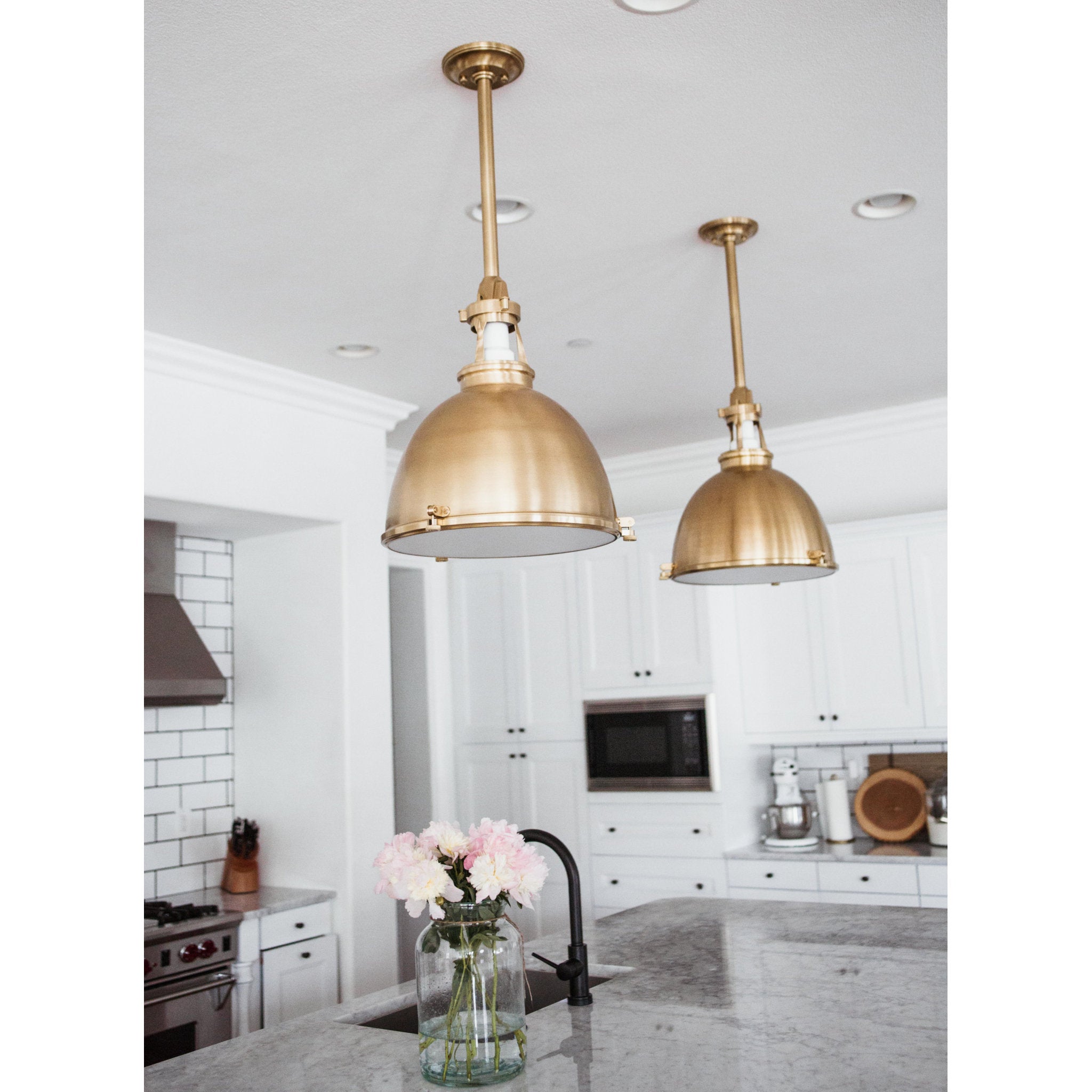 Massena 1-Light Pendant in Aged Brass 19.5L x 19.5W x 21.25H