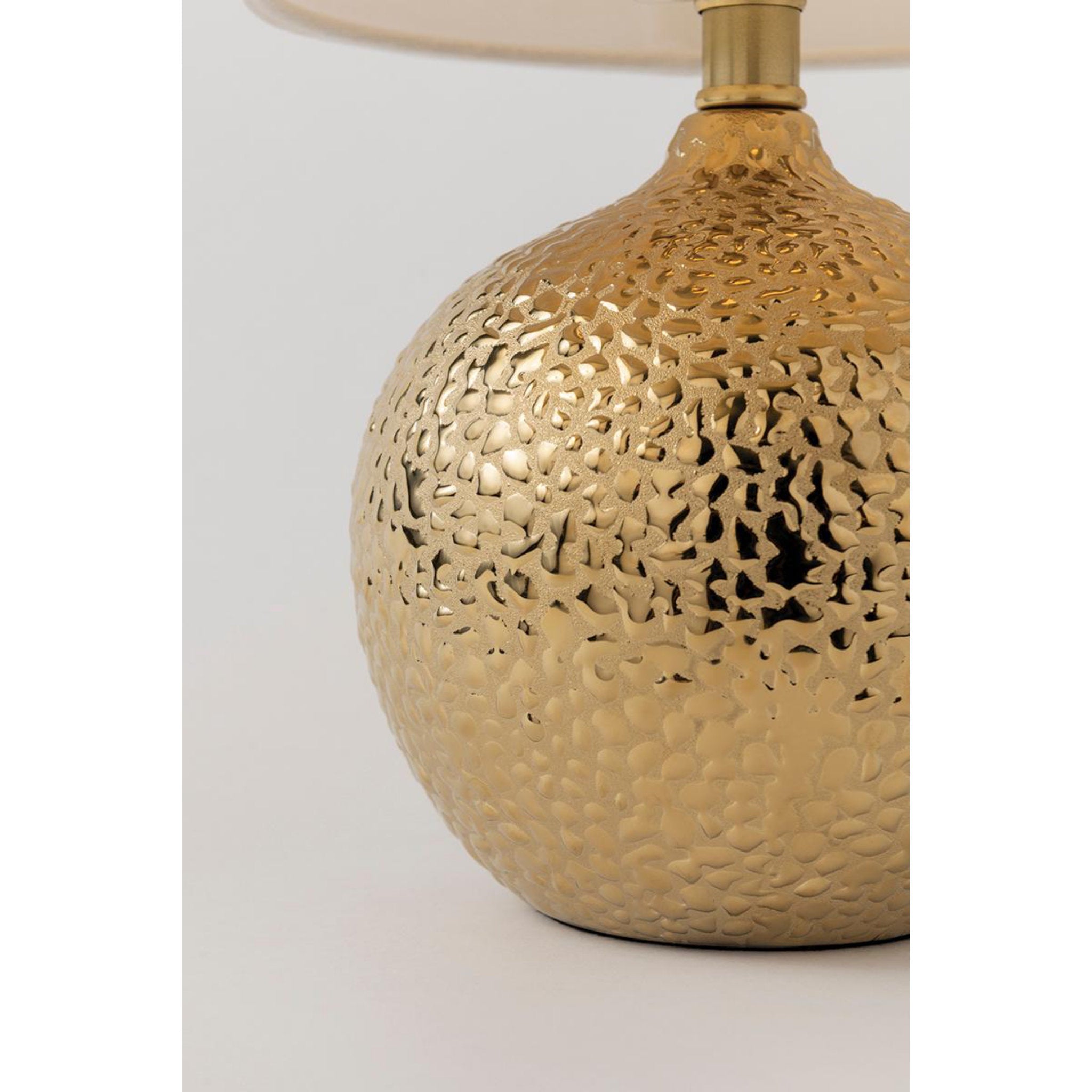Heather 1-Light Table Lamp in Gold 10L x 8W x 14.5H