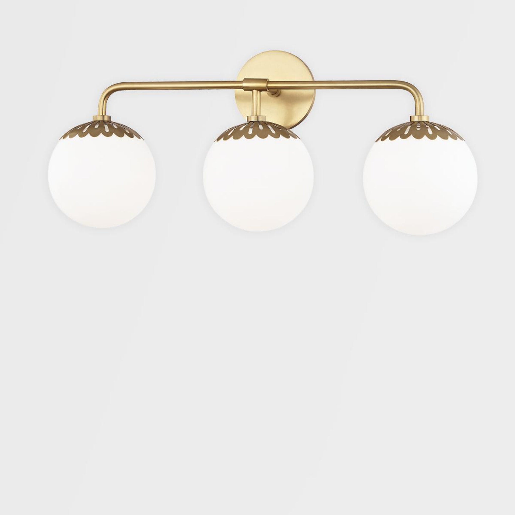 Paige 9-Light Chandelier in Aged Brass 33L x 33W x 14.75H