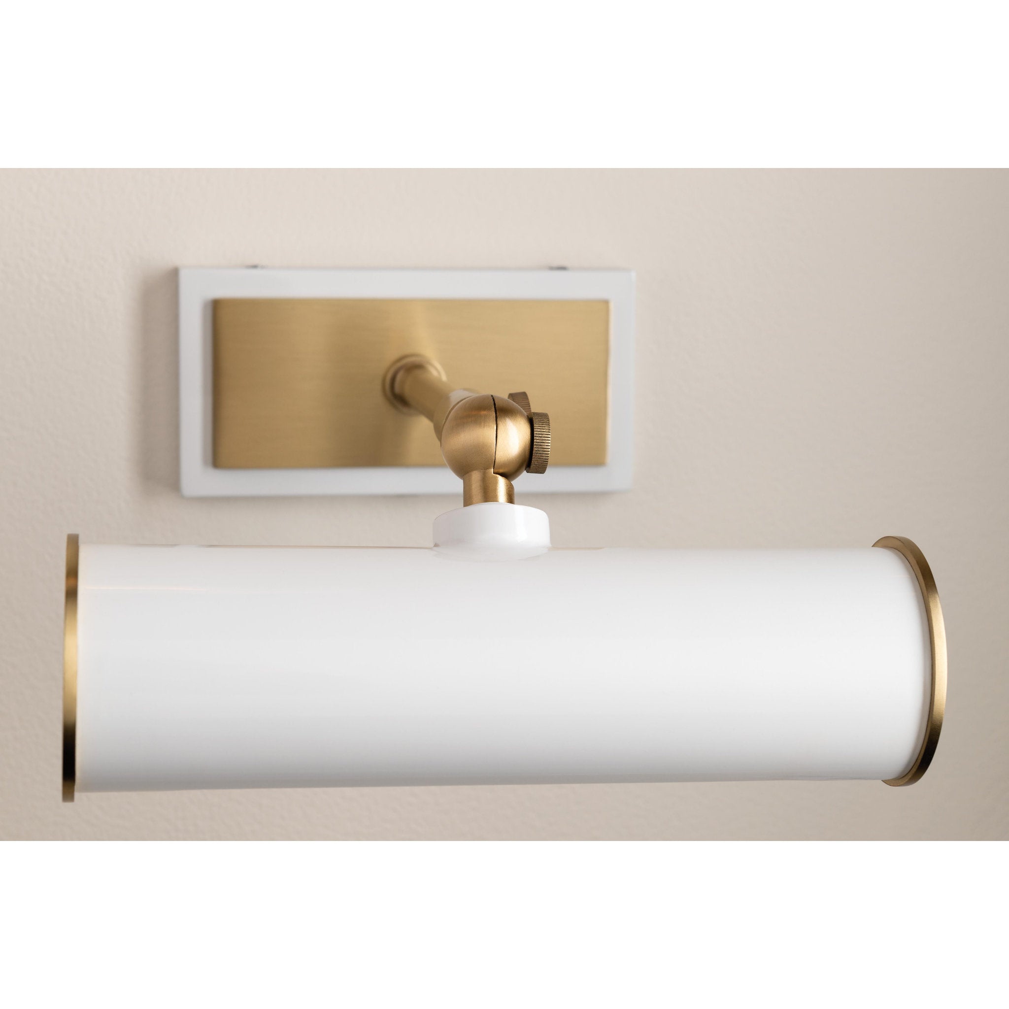 Holly 3-Light Picture Light in Aged Brass/Soft Off White 5.5L x 24.25W x 4.75H