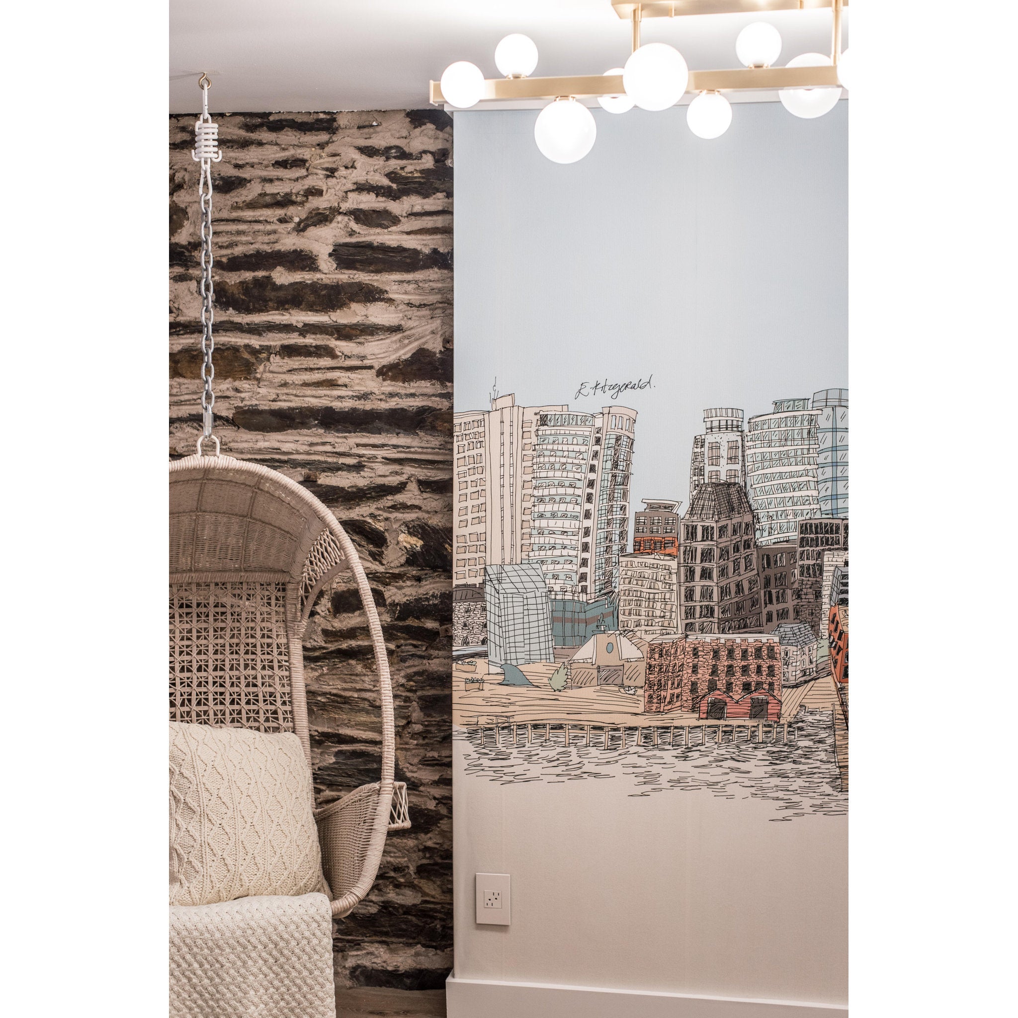 Mini Hinsdale 12-Light Linear in Aged Brass 44.5L x 11W x 10H