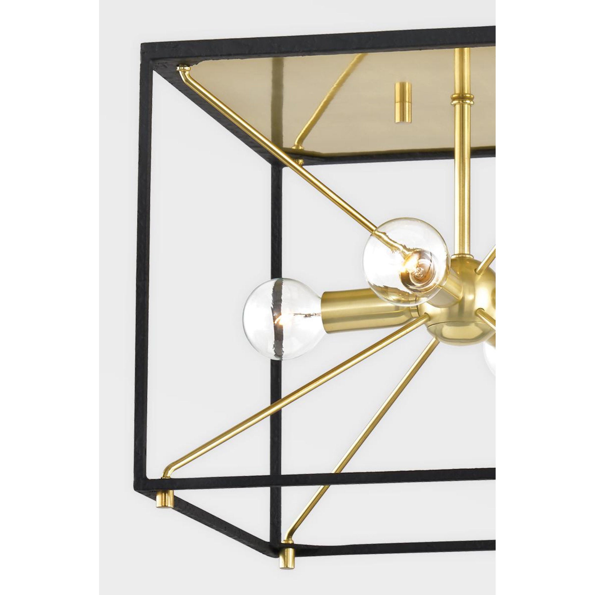 Glendale 13-Light Lantern in Aged Brass/Black 20.25L x 20.25W x 38.25H