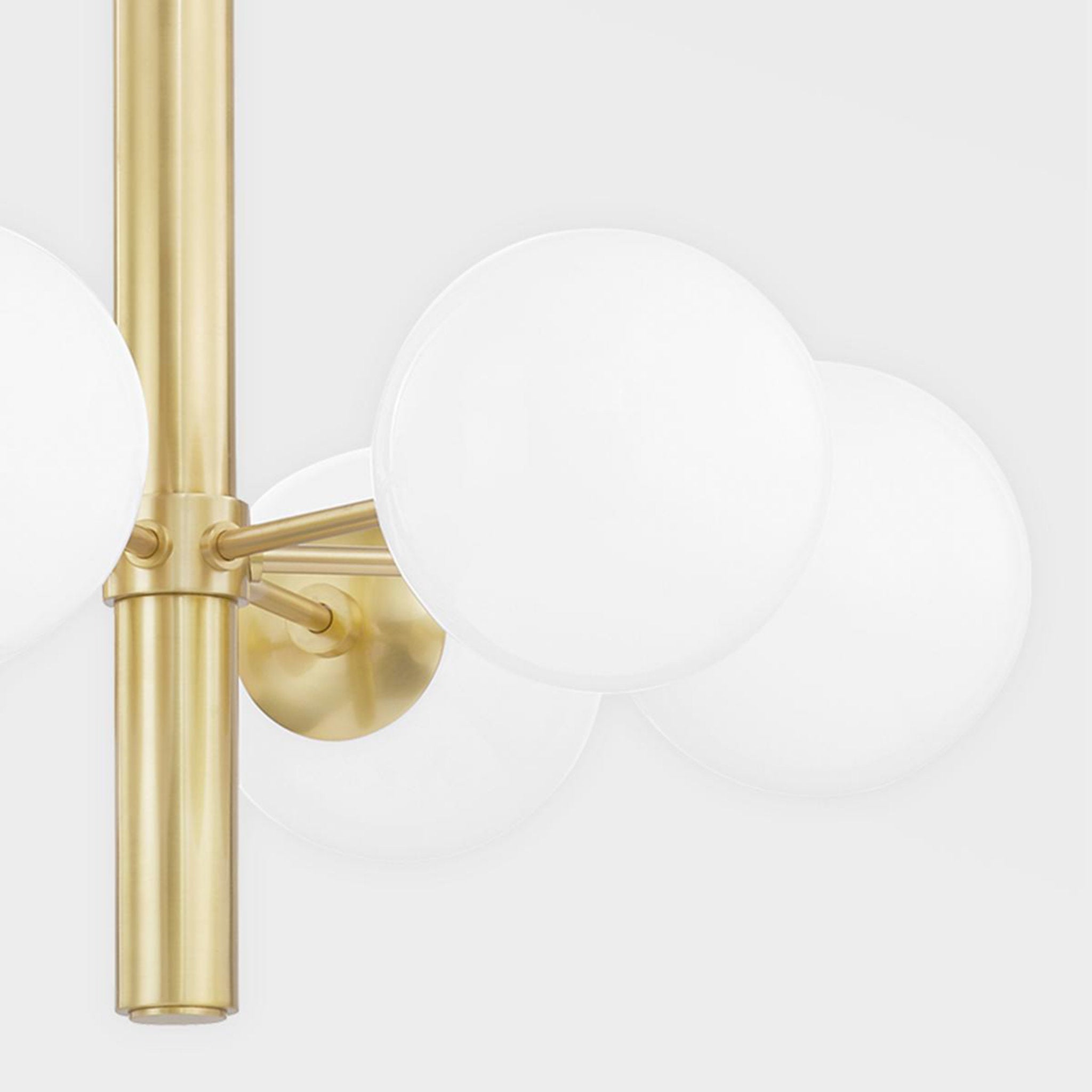 Stella 6-Light Chandelier in Aged Brass 28L x 28W x 23.75H