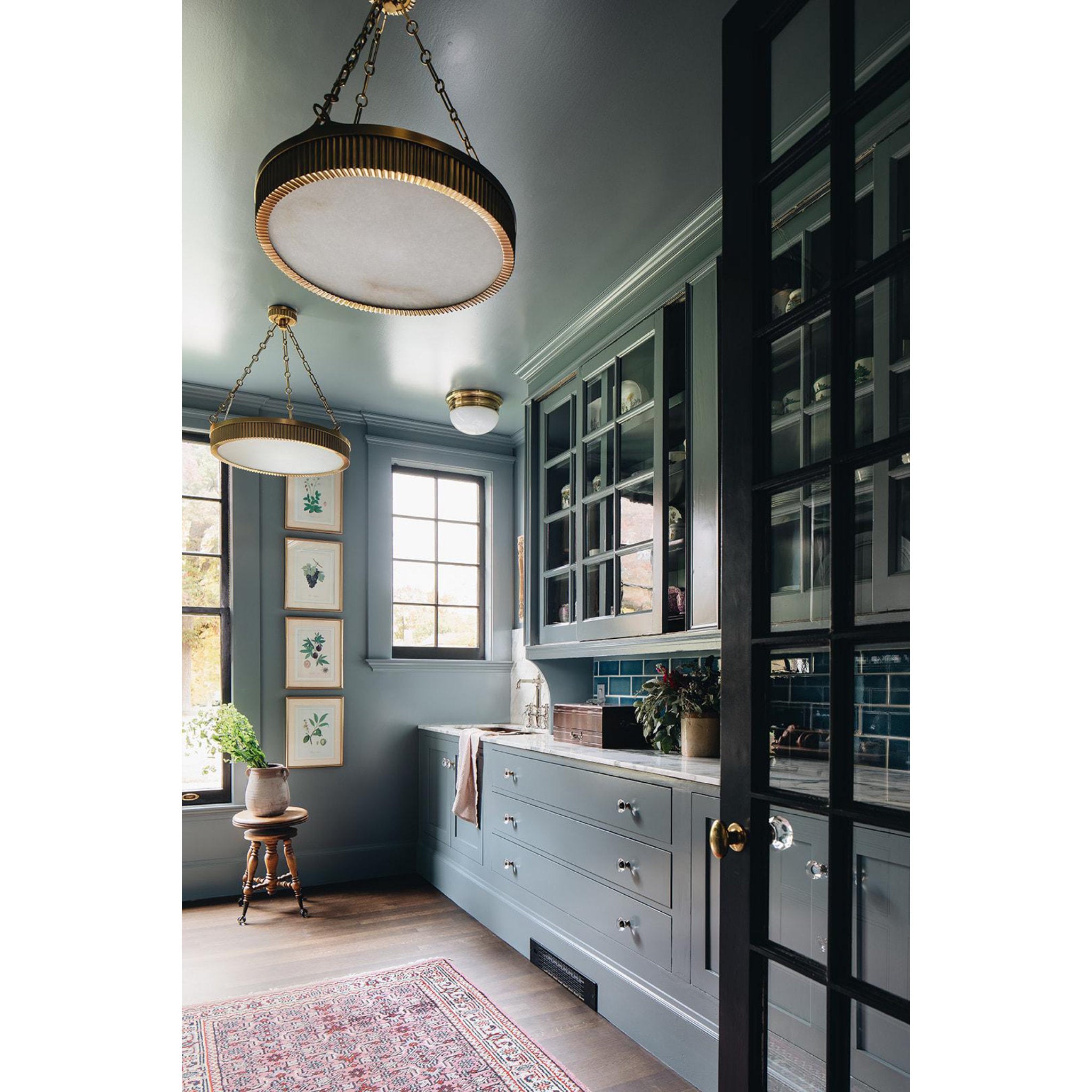 Lynden 5-Light Chandelier in Aged Brass 22L x 22W x 8.25H