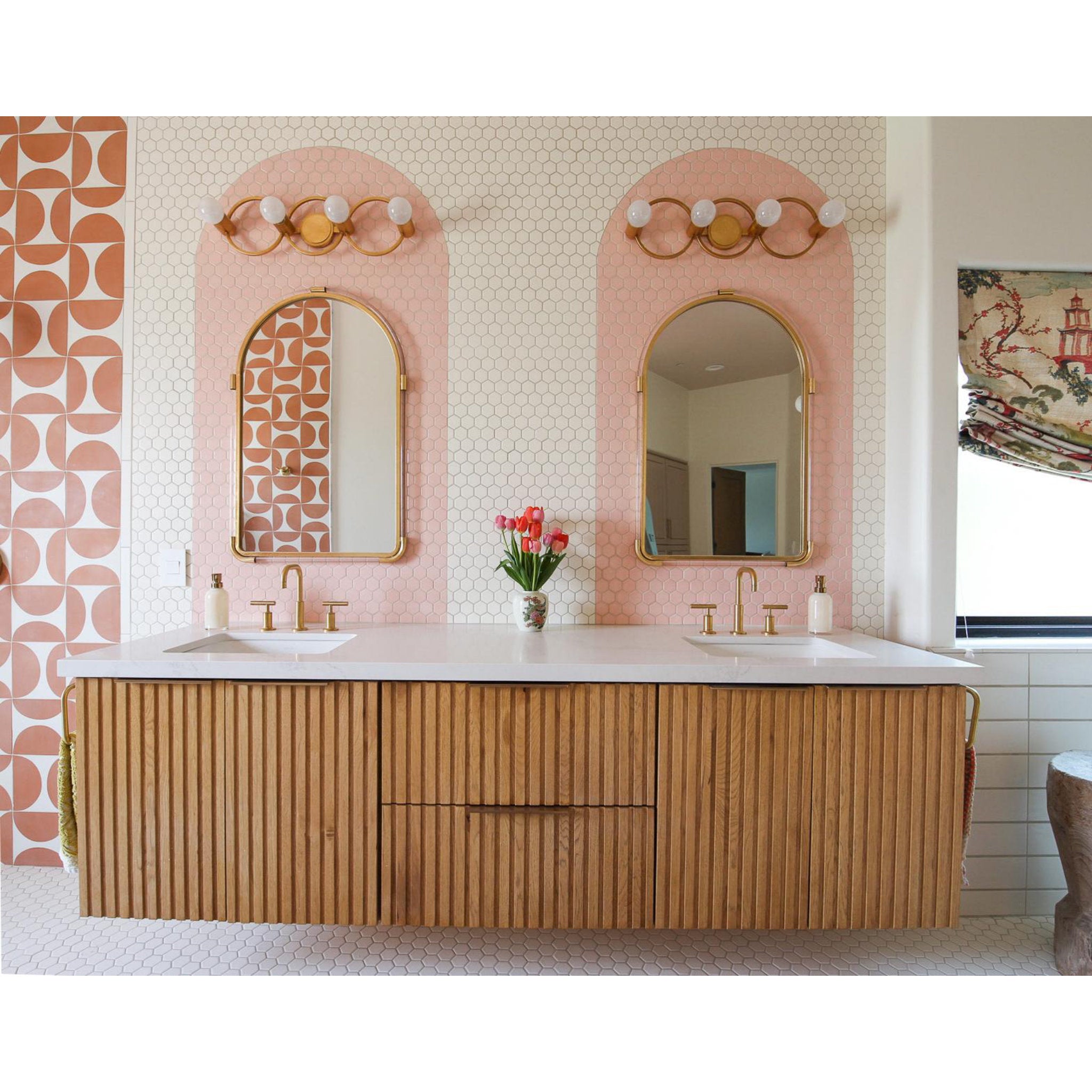 Hope 4-Light Bath and Vanity in Gold Leaf 7.5L x 28W x 8.25H