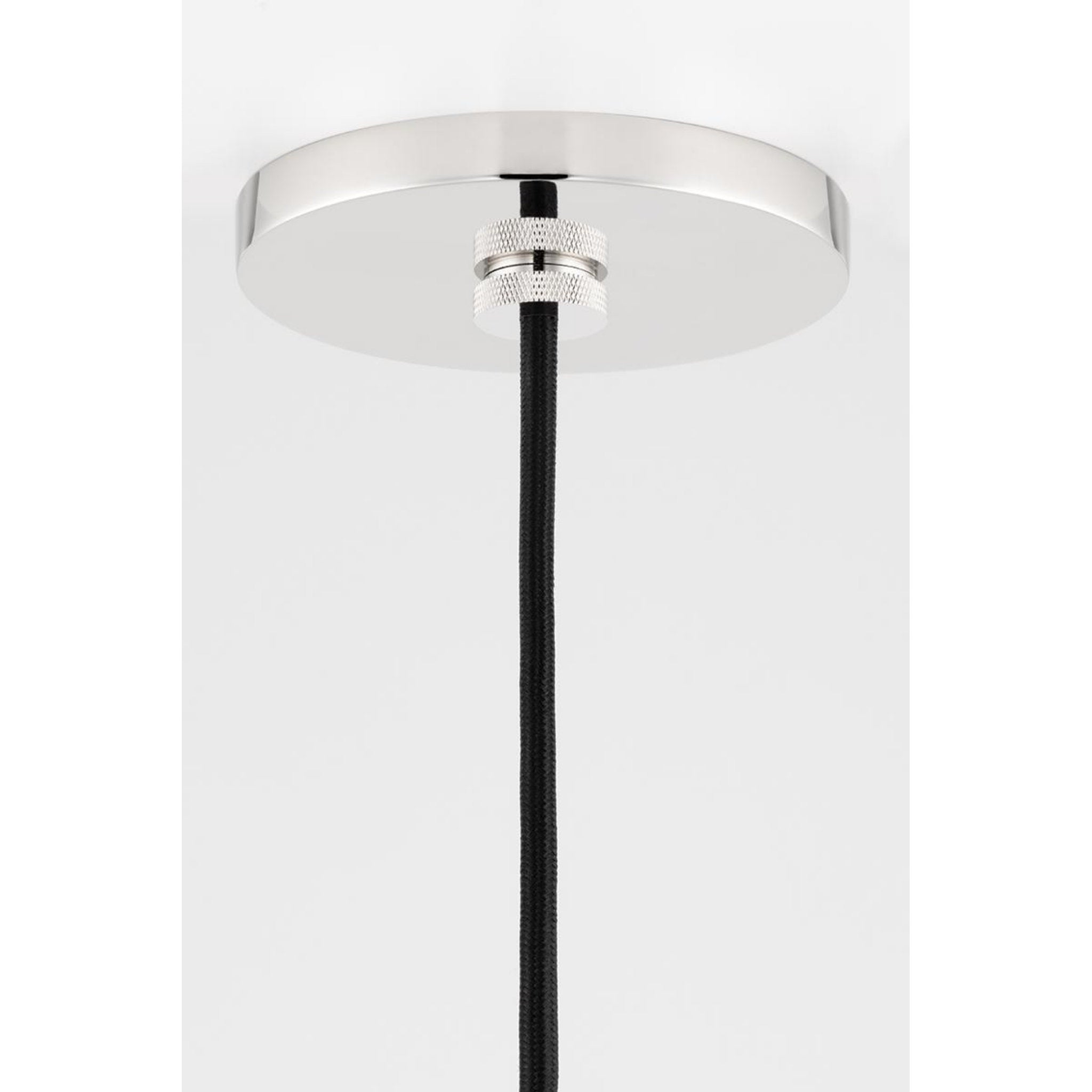 Nora 1-Light Pendant in Polished Nickel 5.25L x 5.25W x 5.25H