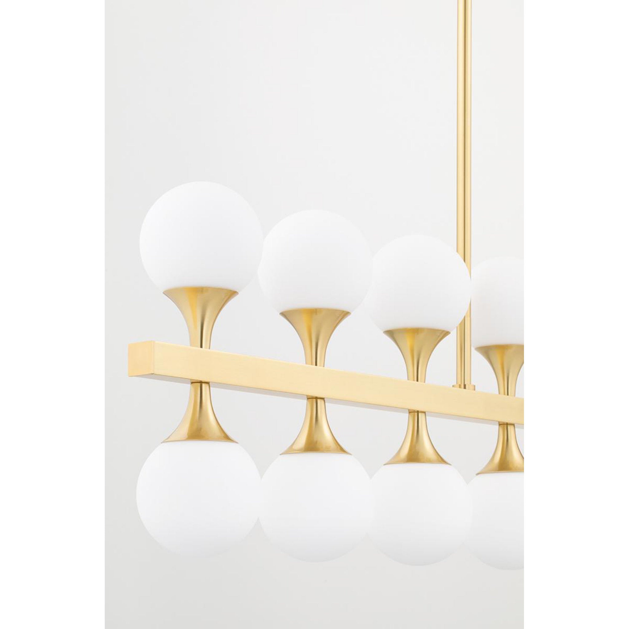 Astoria 16-Light Chandelier in Aged Brass 27L x 27W x 13.5H