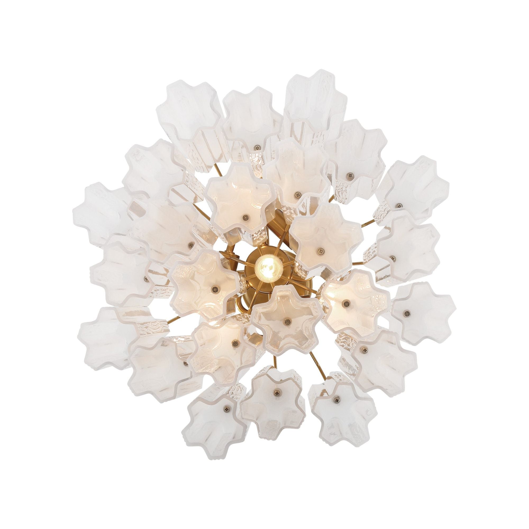 Addis 17.75'' Aged Brass Chandelier White 17.75"W x 13.75"H x 17.75"D