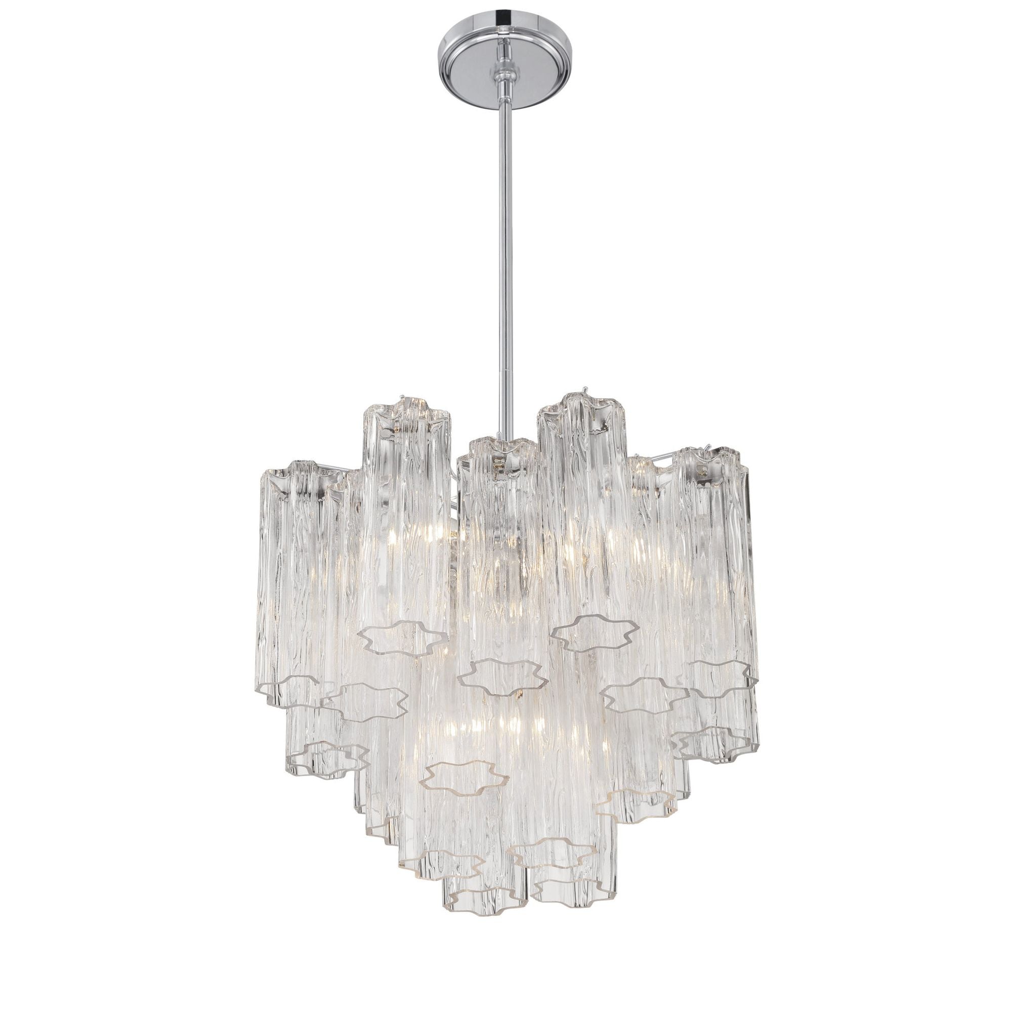 Addis 17.75'' Polished Chrome Chandelier Clear 17.75"W x 13.75"H x 17.75"D