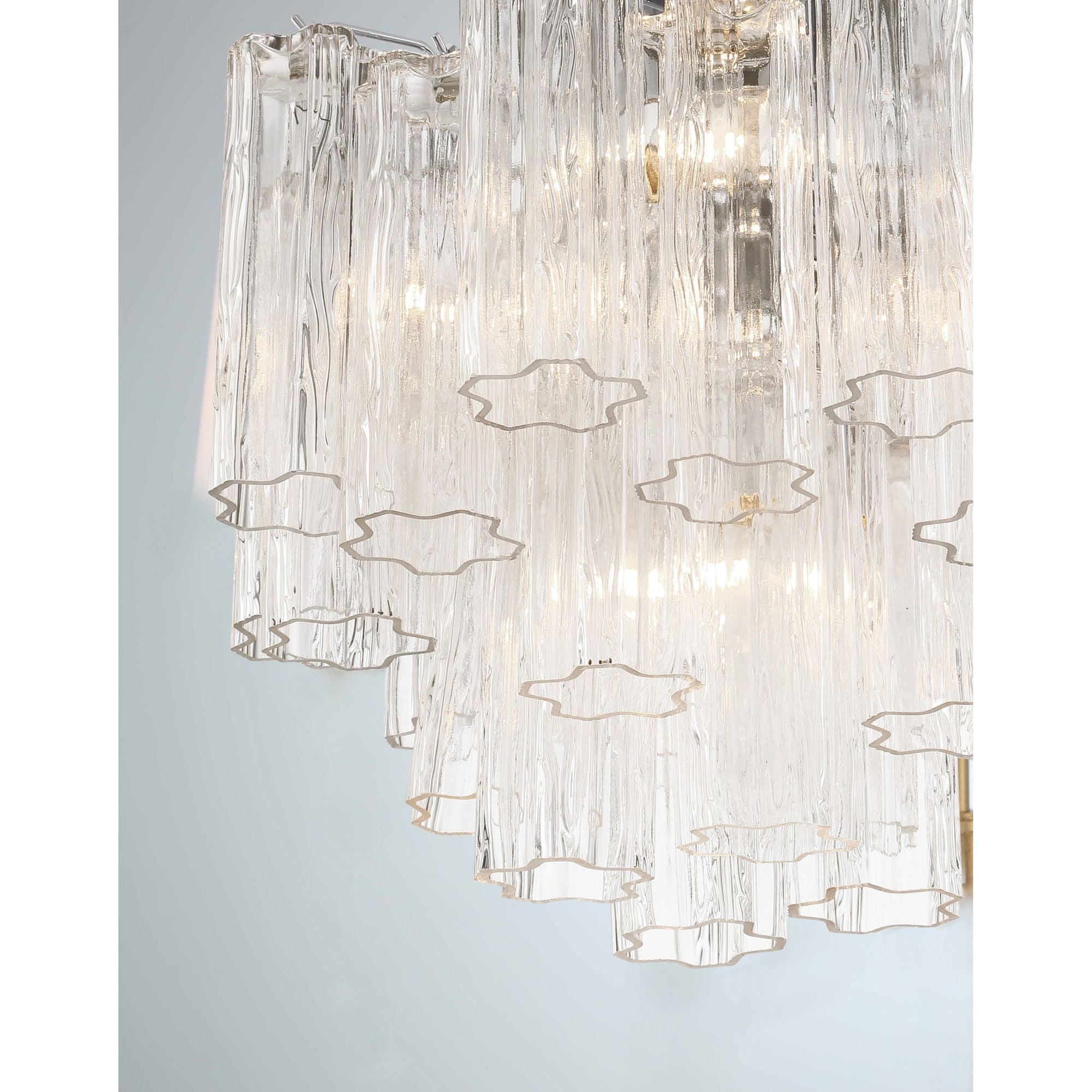 Addis 17.75'' Polished Chrome Semi Flush Mount Clear 17.75"W x 16"H x 17.75"D