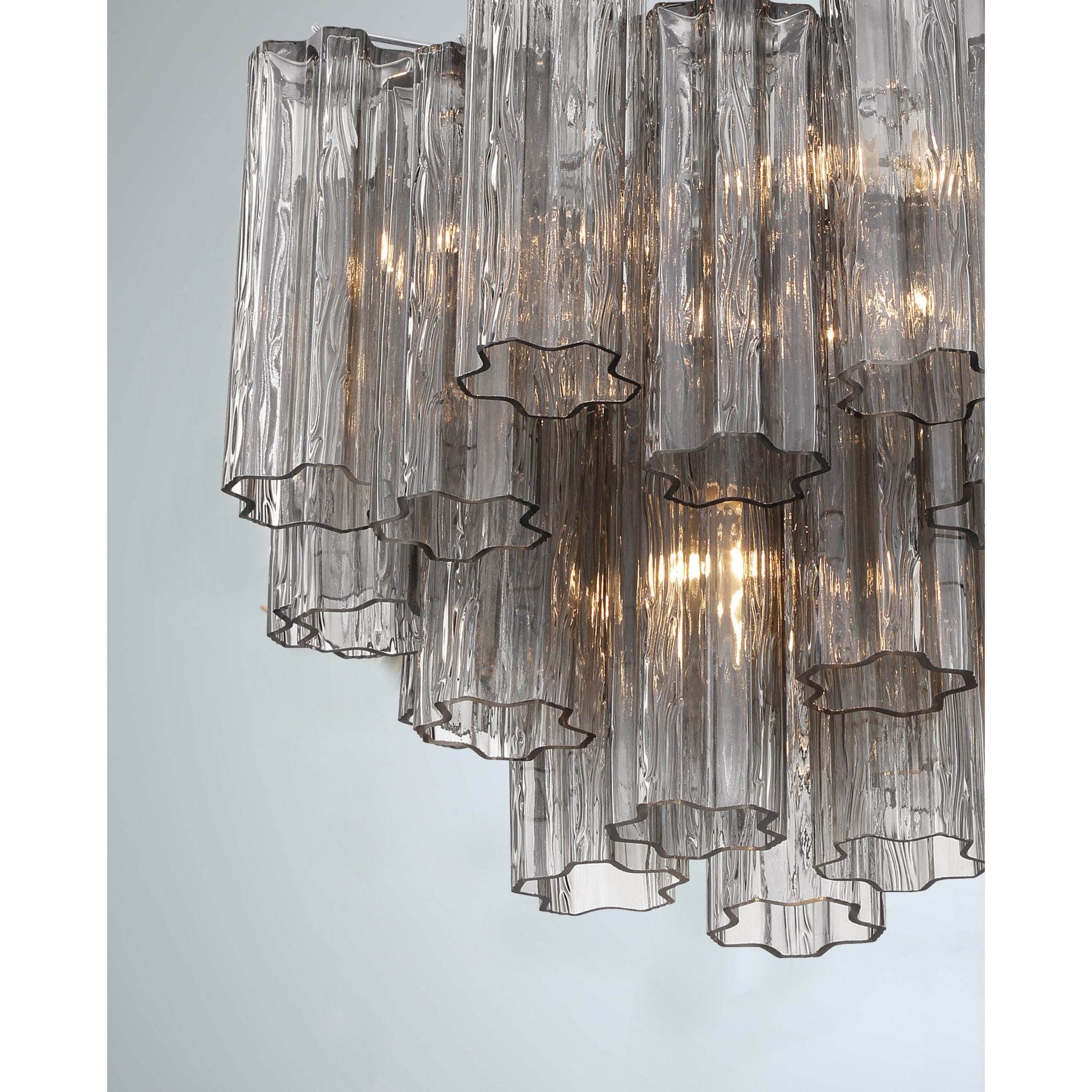 Addis 17.75'' Polished Chrome Chandelier Gray 17.75"W x 13.75"H x 17.75"D
