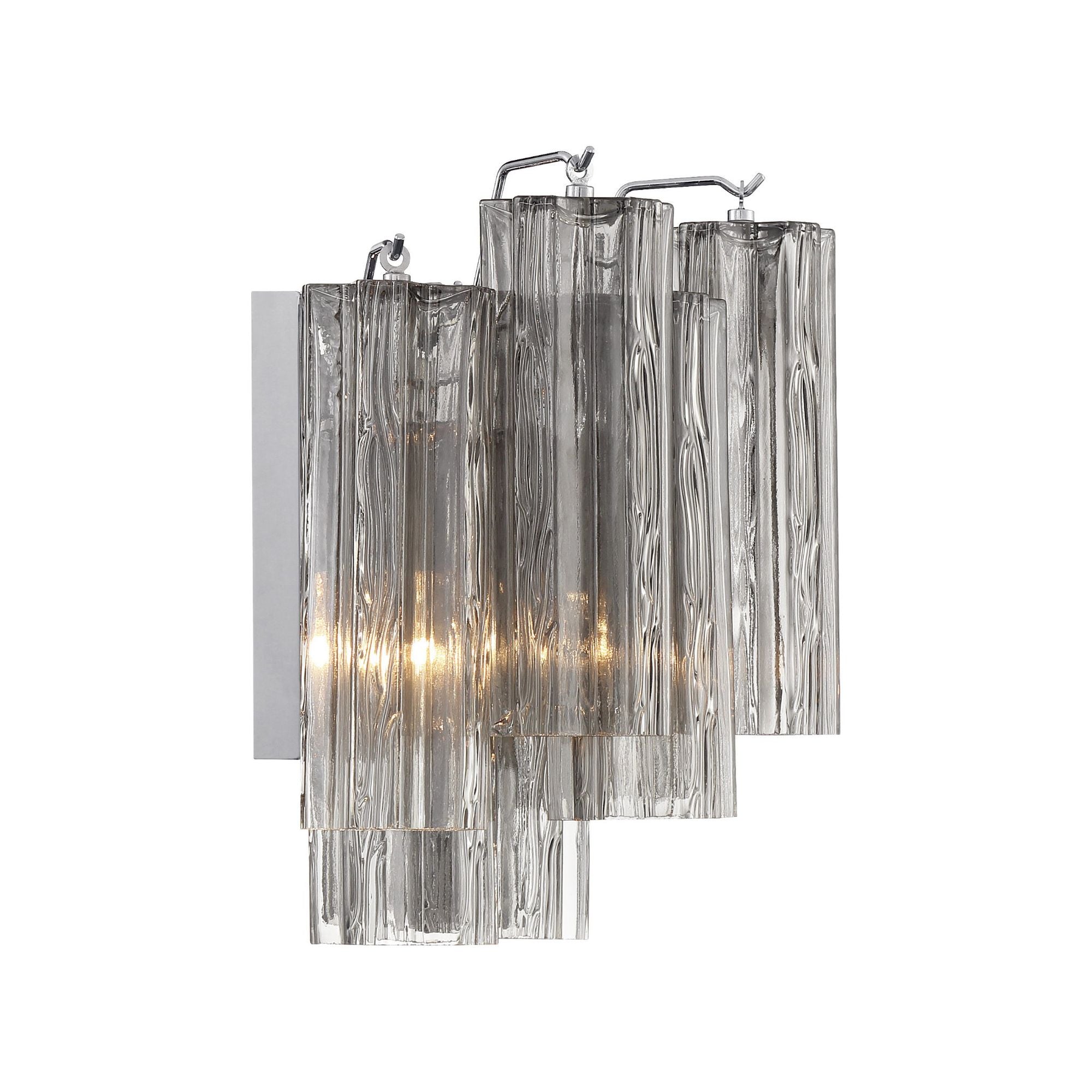 Addis 14.5'' Polished Chrome Sconce Gray 14.5"W x 11.75"H x 9.75"D