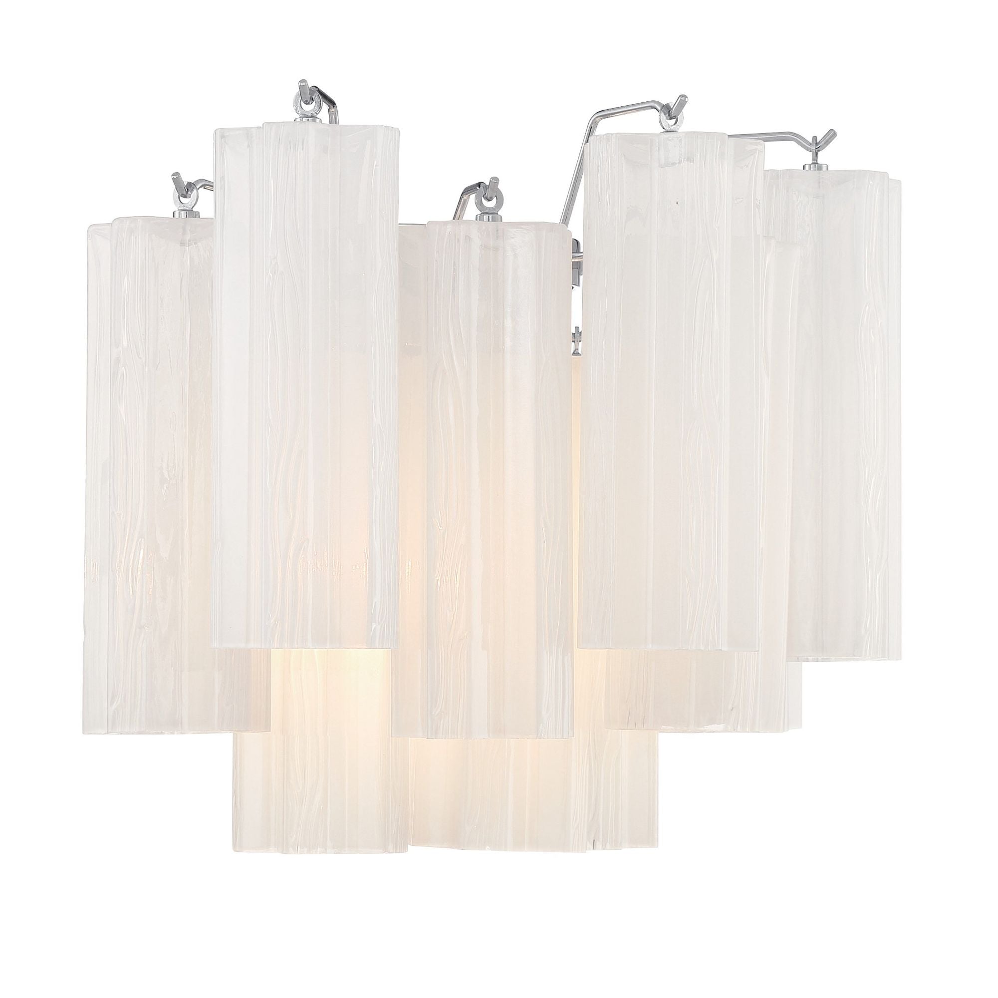 Addis 14.5'' Polished Chrome Sconce White 14.5"W x 11.75"H x 9.75"D