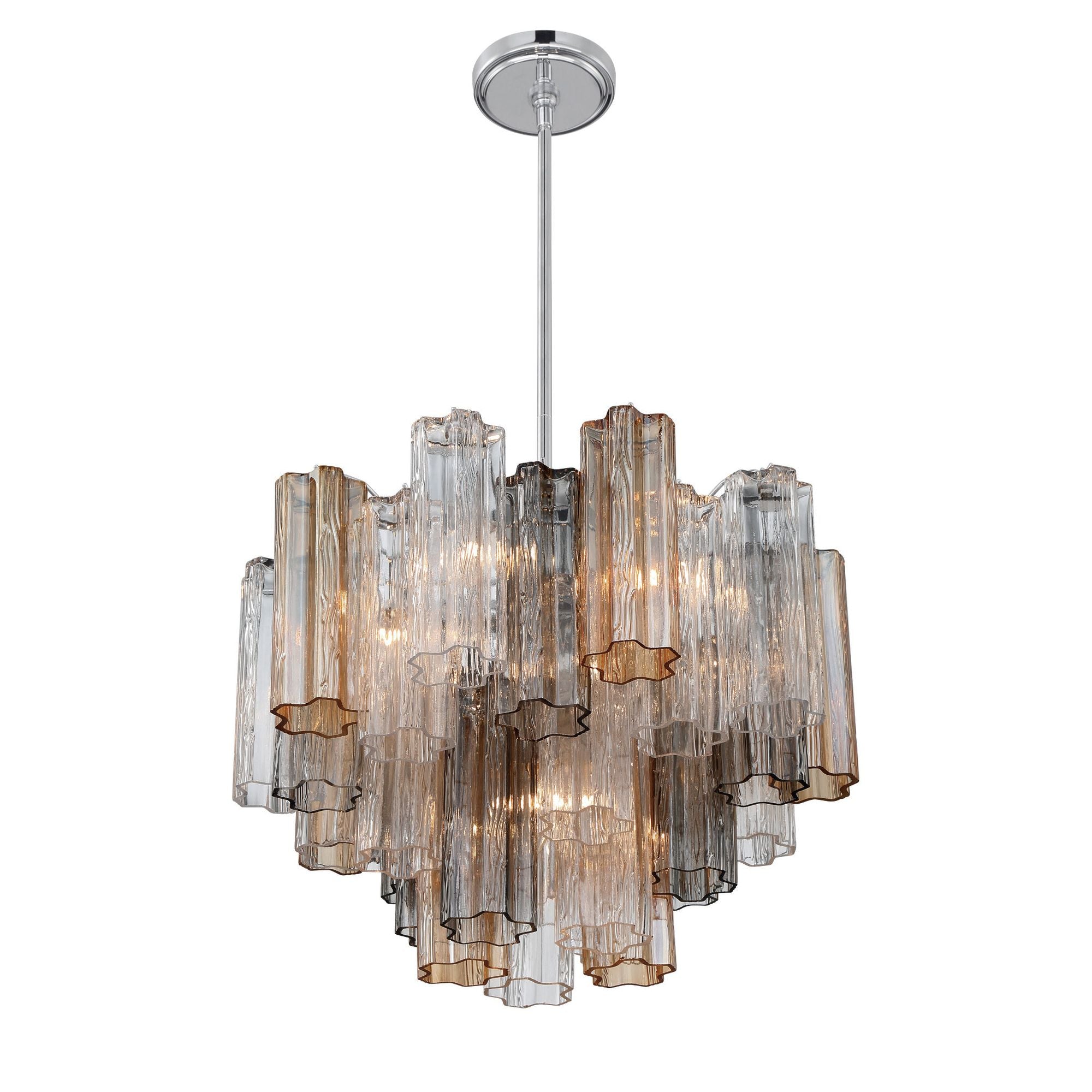Addis 19.75'' Polished Chrome Chandelier Multi 19.75"W x 14"H x 19.75"D