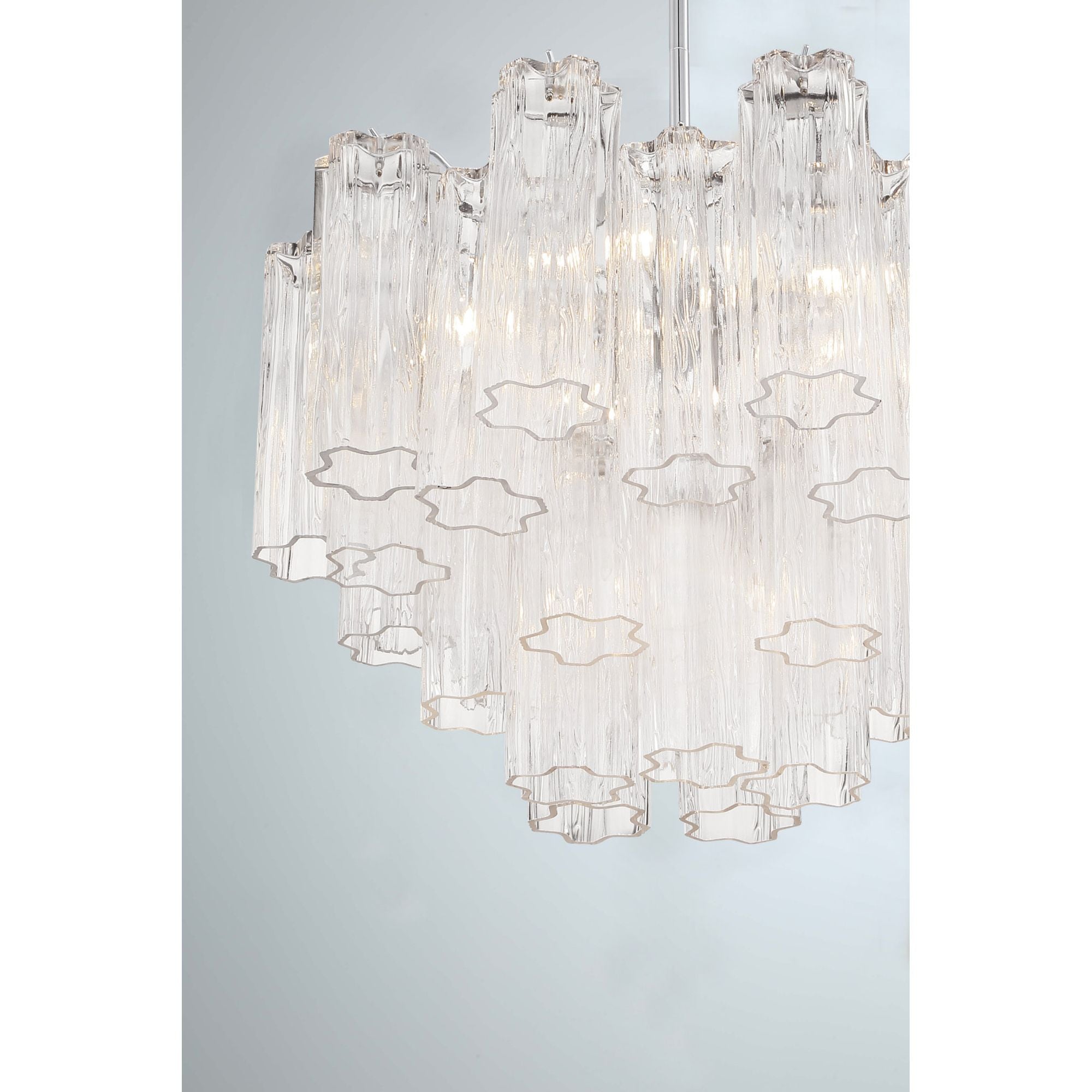 Addis 19.75'' Polished Chrome Chandelier Clear 19.75"W x 14"H x 19.75"D