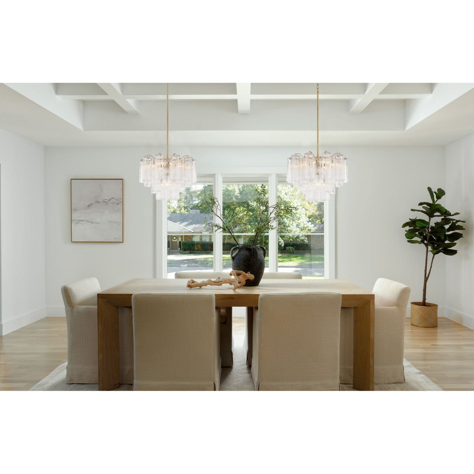 Addis 19.75'' Polished Chrome Chandelier Clear 19.75"W x 14"H x 19.75"D