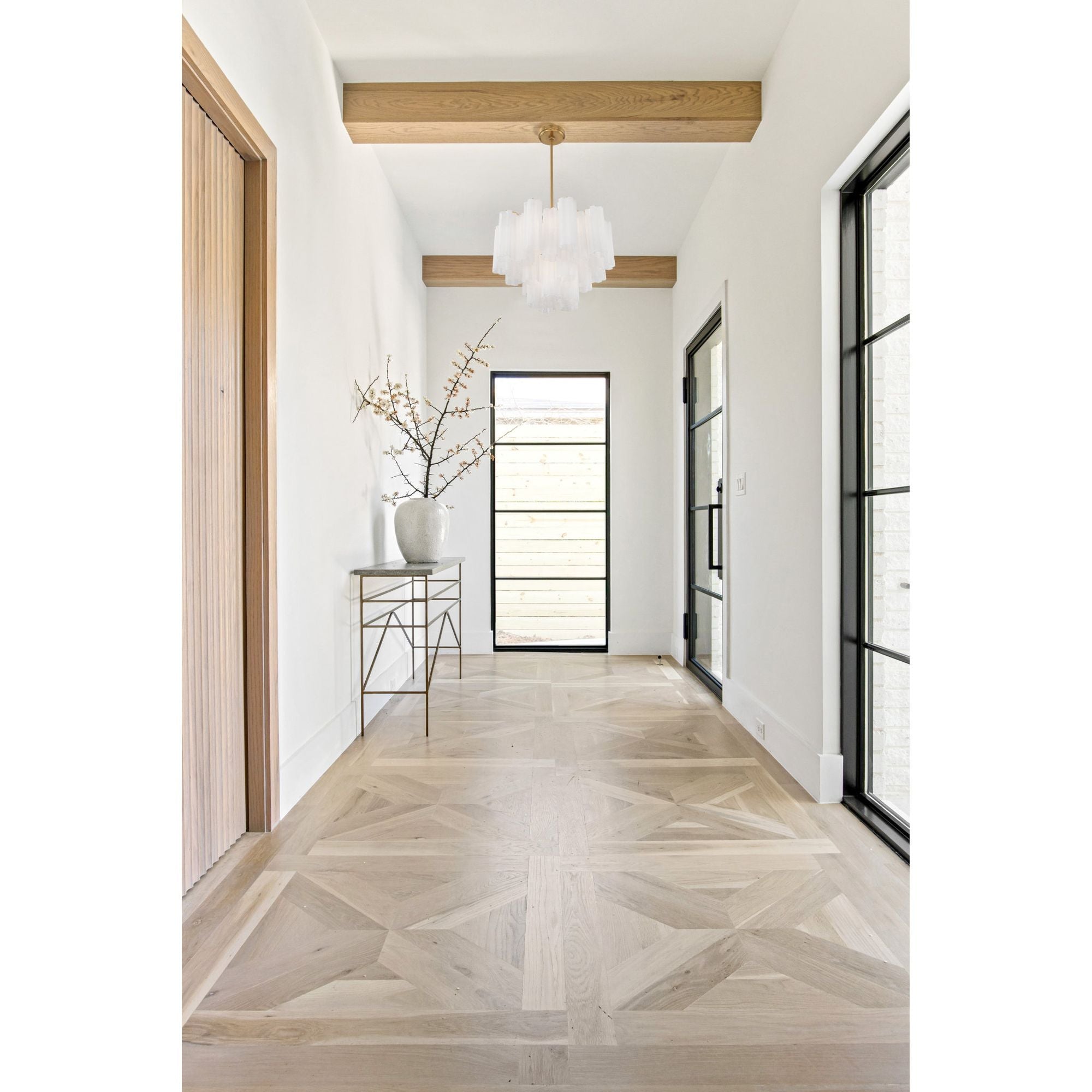 Addis 19.75'' Polished Chrome Chandelier White 19.75"W x 14"H x 19.75"D