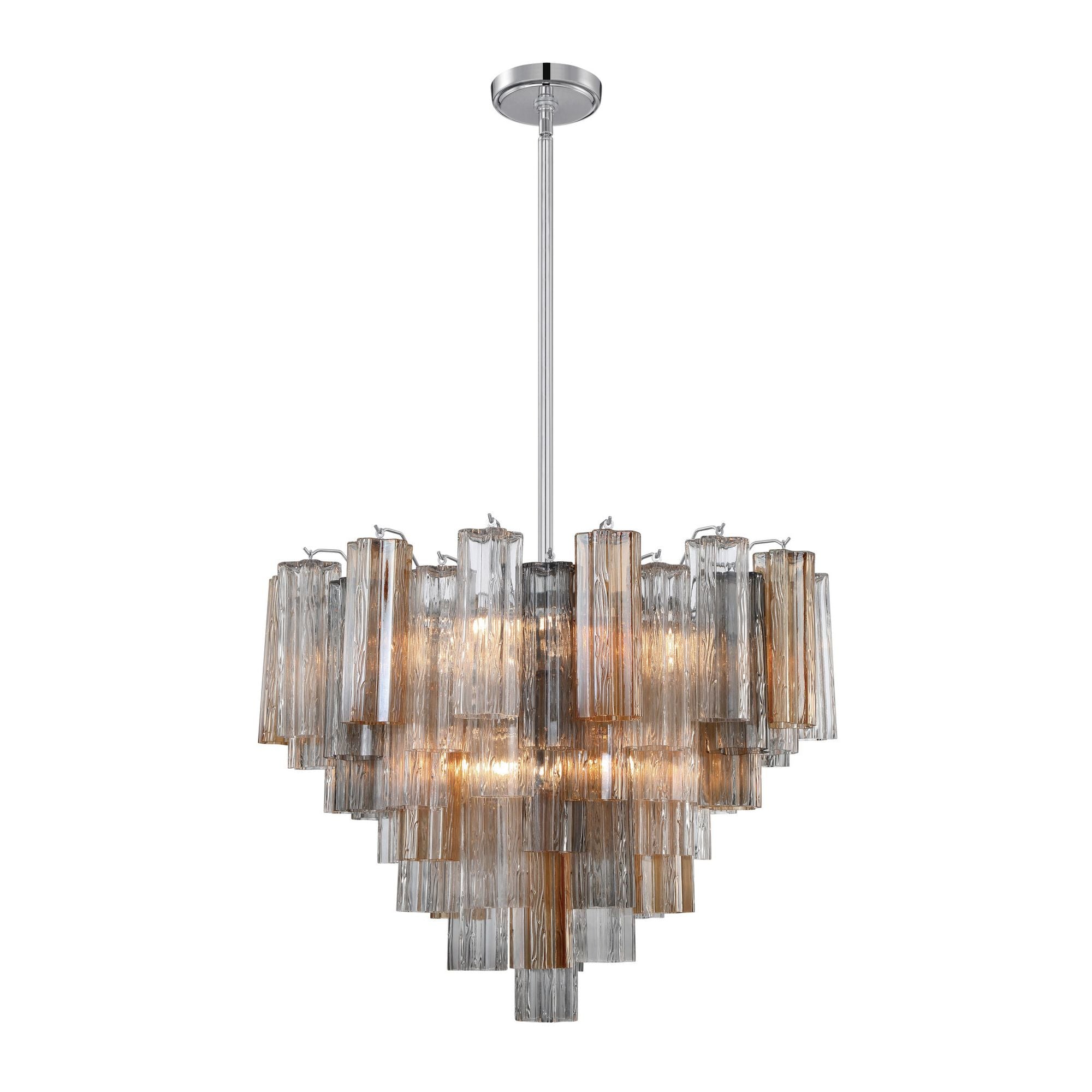 Addis 26.75'' Polished Chrome Chandelier Multi 26.75"W x 21.5"H x 26.75"D