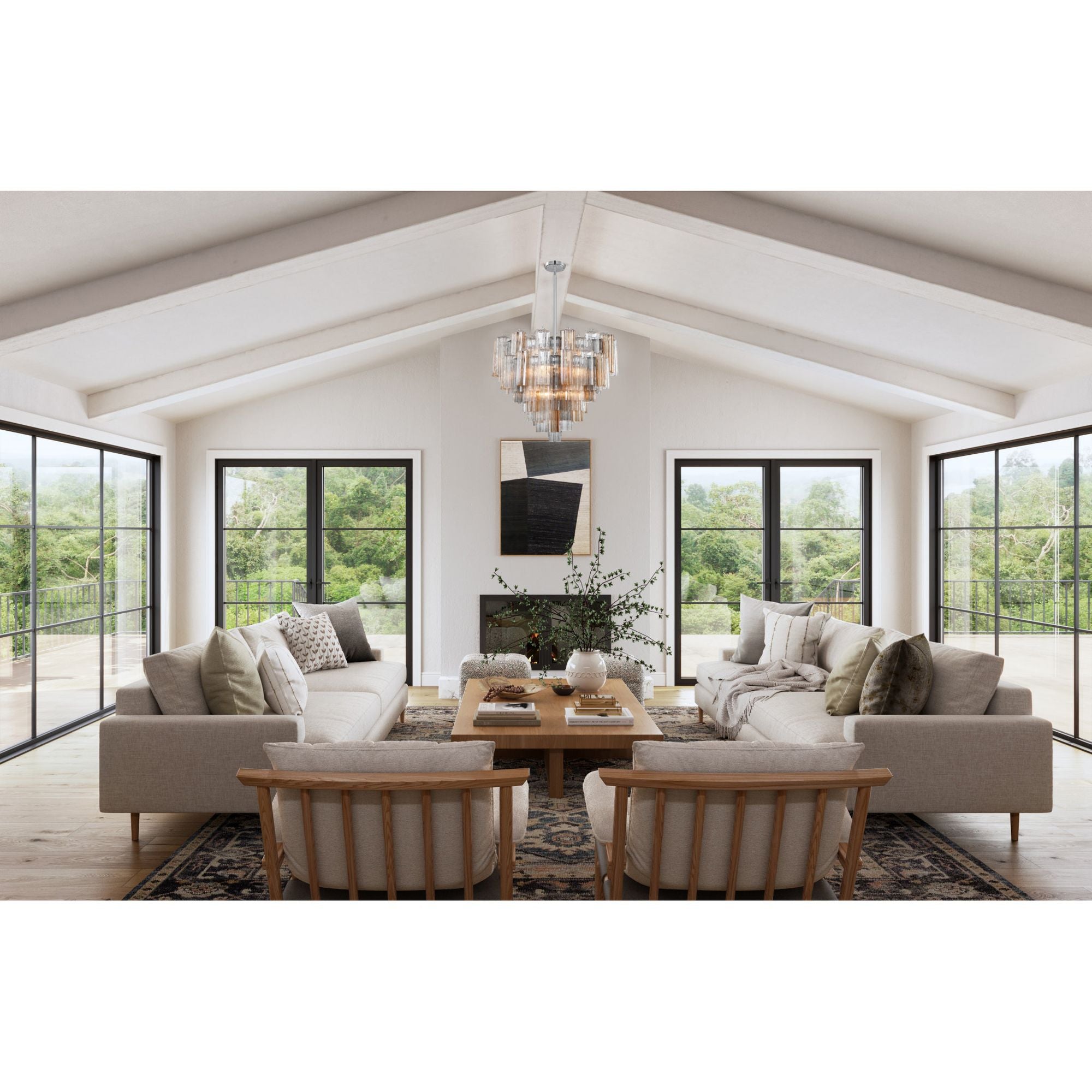 Addis 26.75'' Polished Chrome Chandelier Multi 26.75"W x 21.5"H x 26.75"D