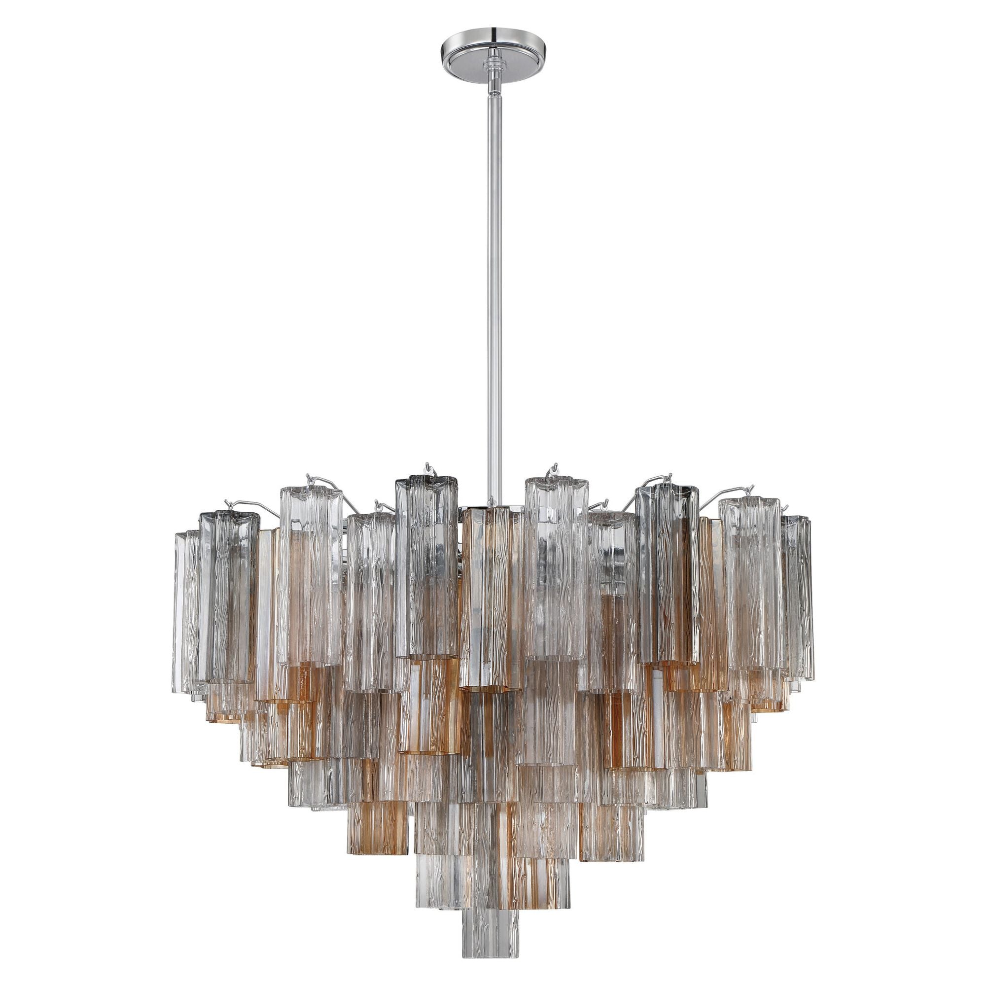 Addis 32'' Polished Chrome Chandelier Multi 32"W x 21.5"H x 32"D