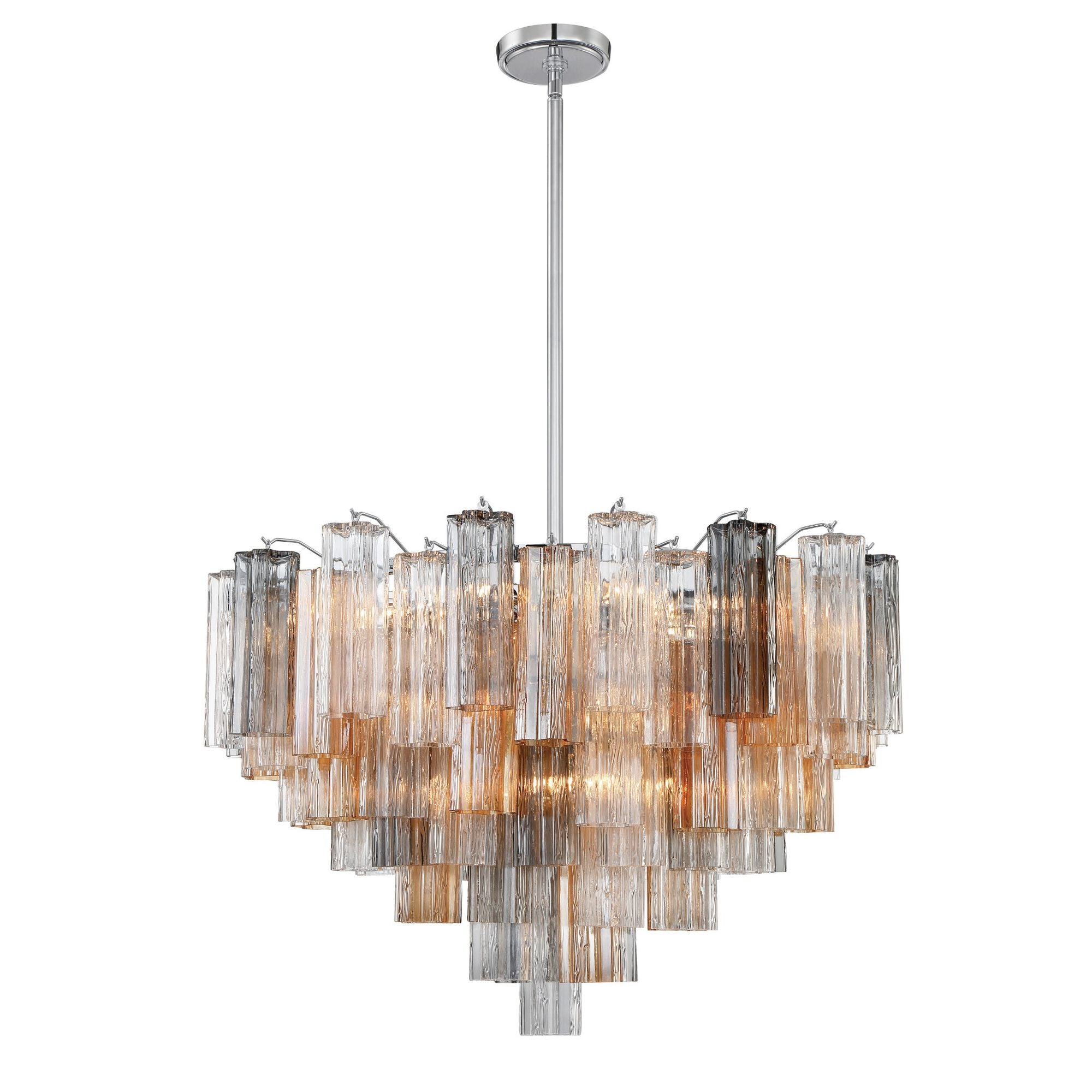 Addis 32'' Polished Chrome Chandelier Multi 32"W x 21.5"H x 32"D
