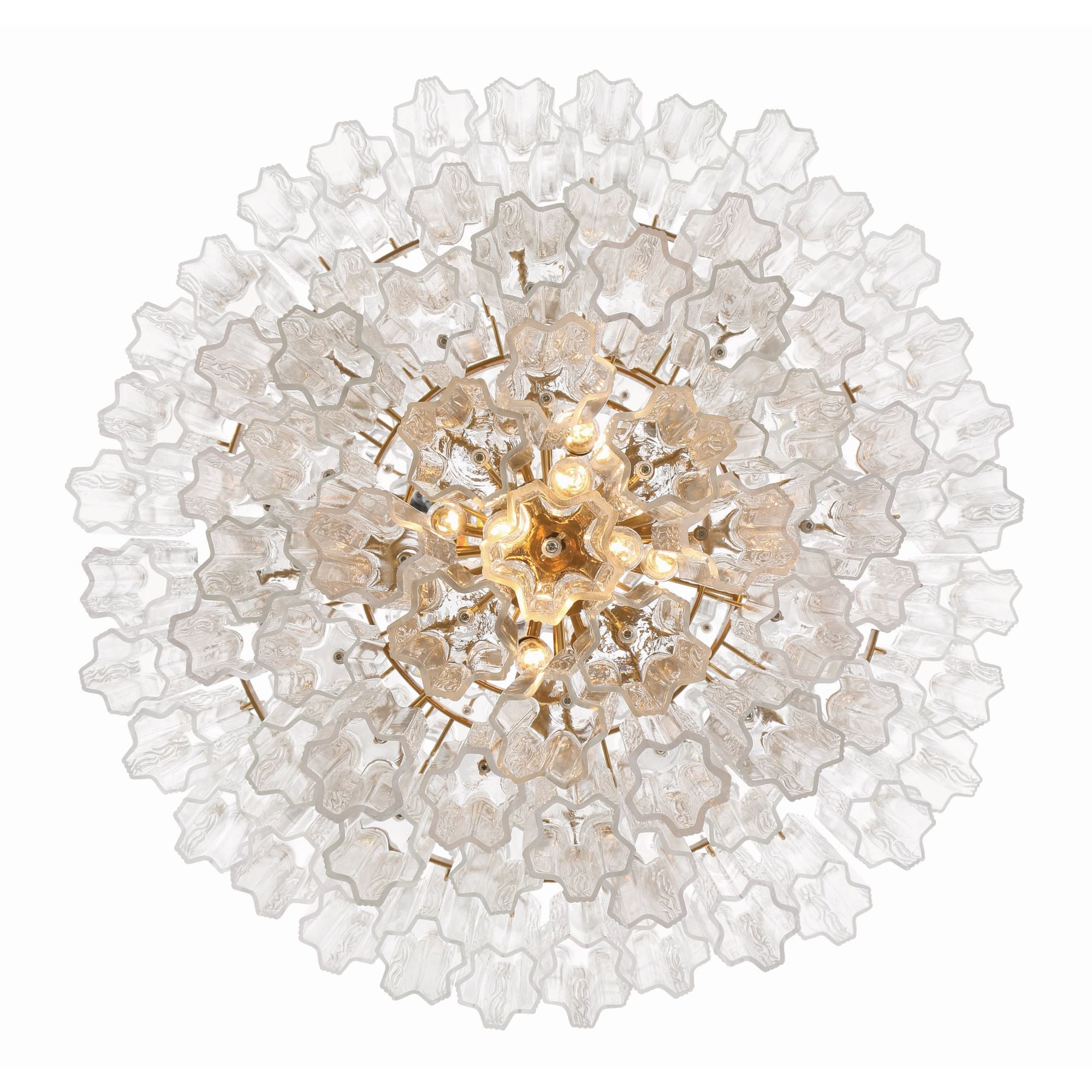 Addis 31.5'' Aged Brass Chandelier Clear 31.5"W x 50.5"H x 31.5"D