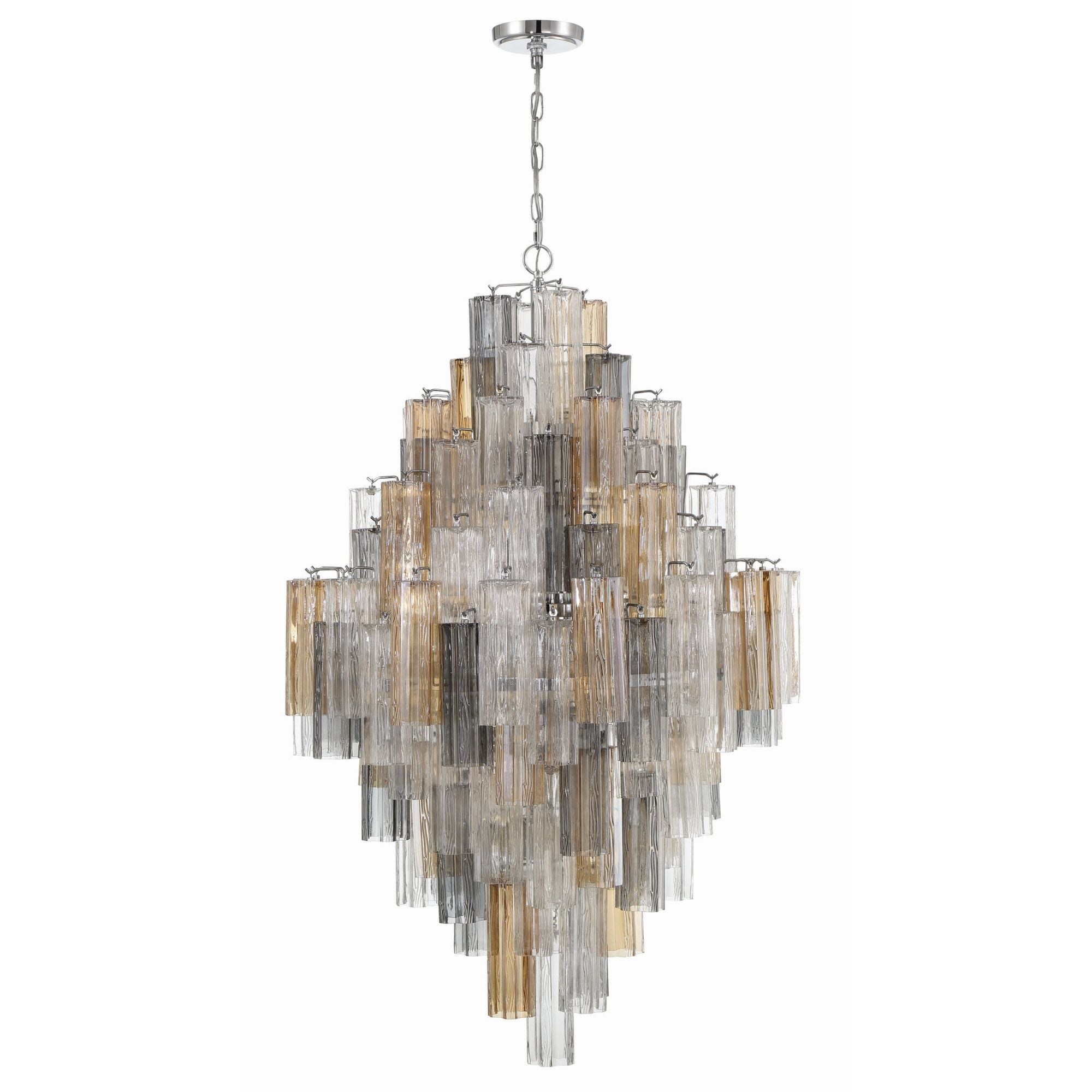 Addis 31.5'' Polished Chrome Chandelier Multi 31.5"W x 50.5"H x 31.5"D
