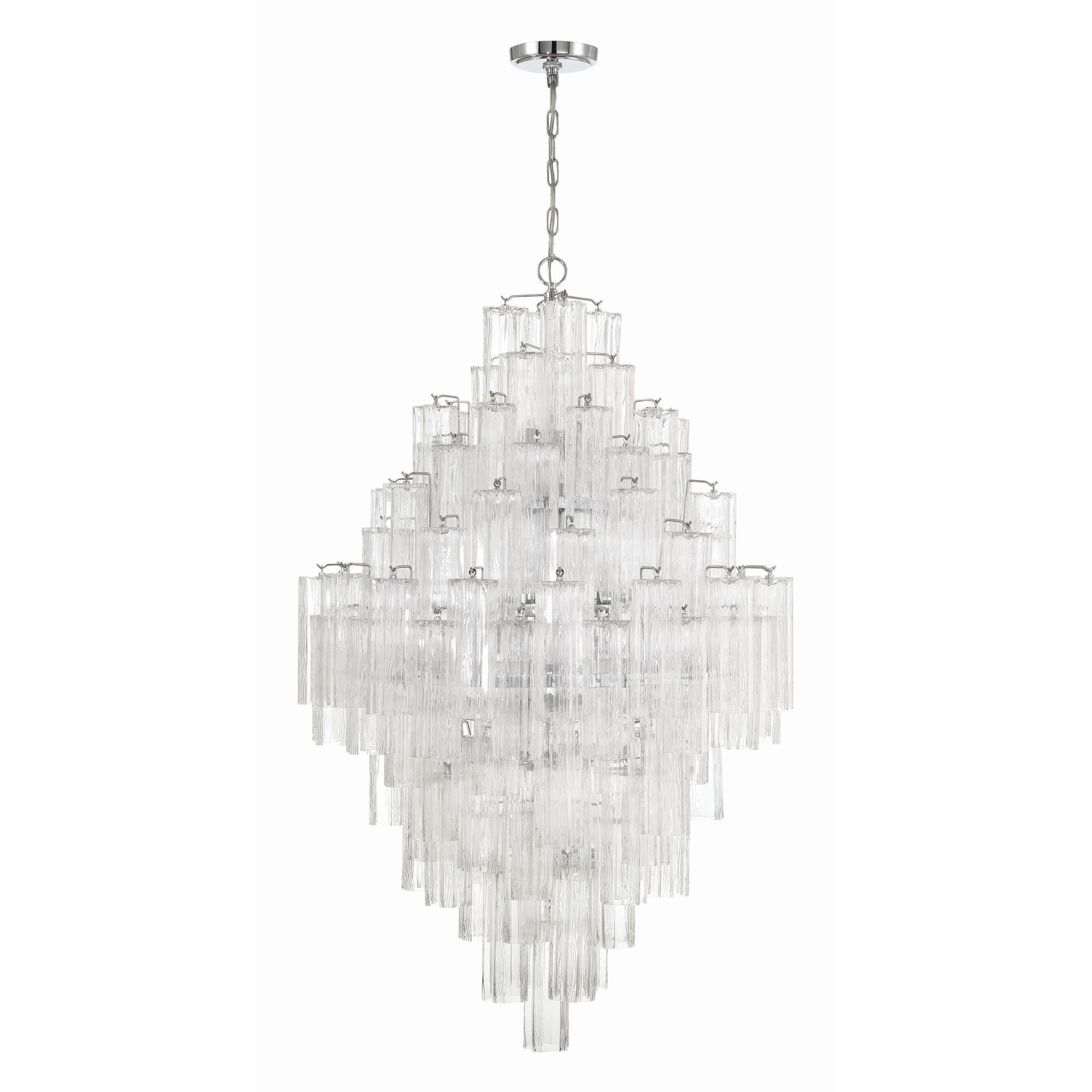 Addis 31.5'' Polished Chrome Chandelier Clear 31.5"W x 50.5"H x 31.5"D