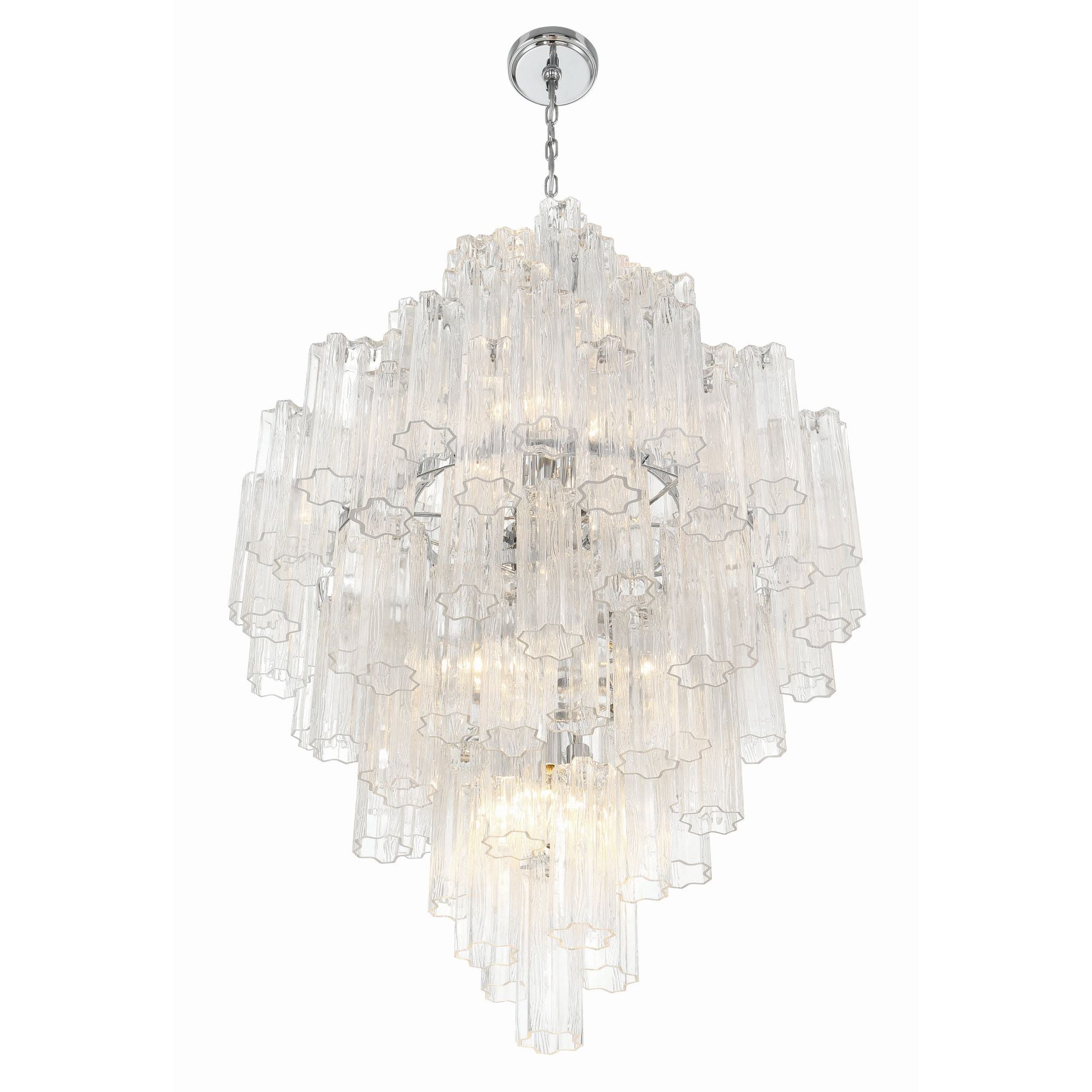 Addis 31.5'' Polished Chrome Chandelier Clear 31.5"W x 50.5"H x 31.5"D
