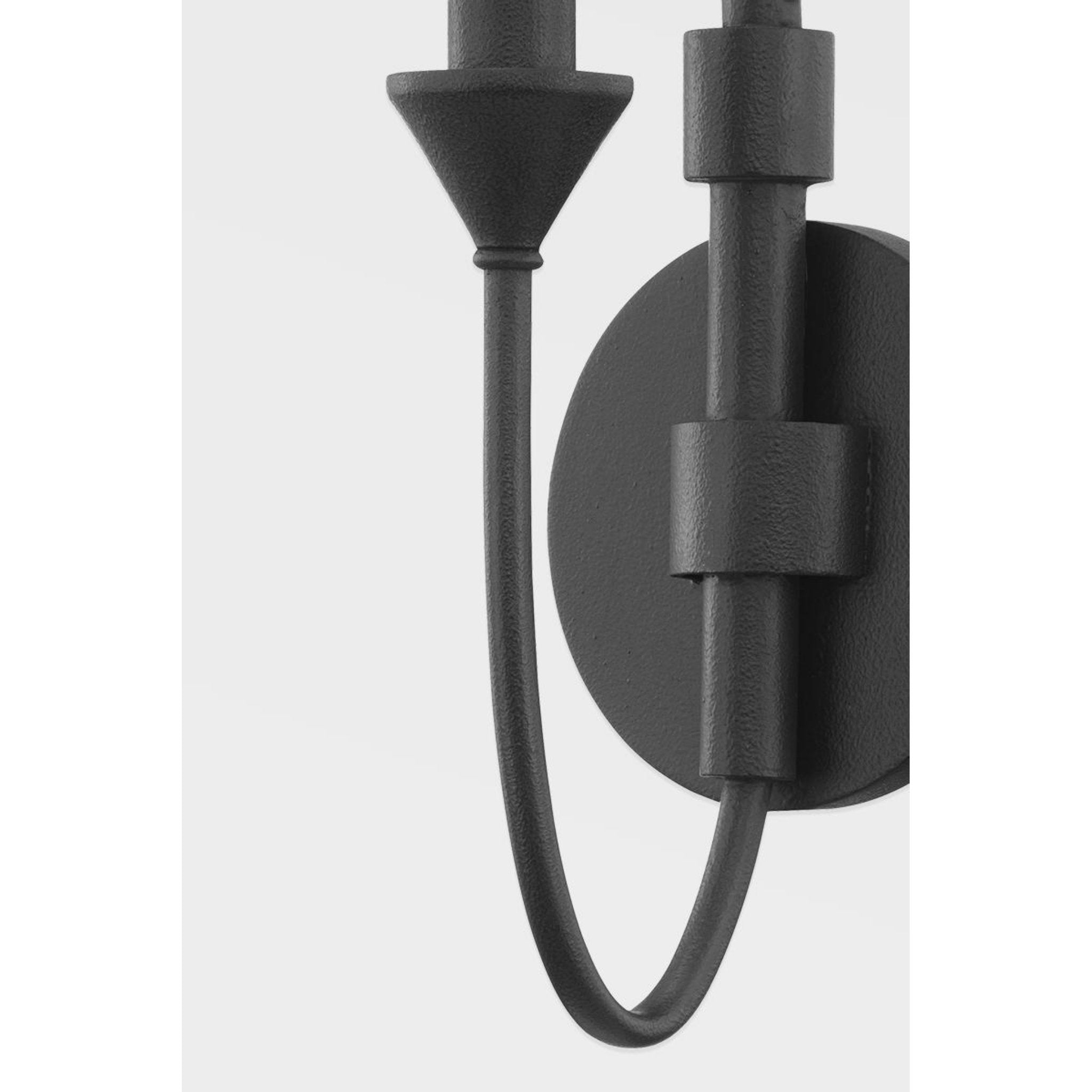 Cate Wall Sconce 3-Light LED in Forged Iron 7.75L x 7.75W x 17.5H