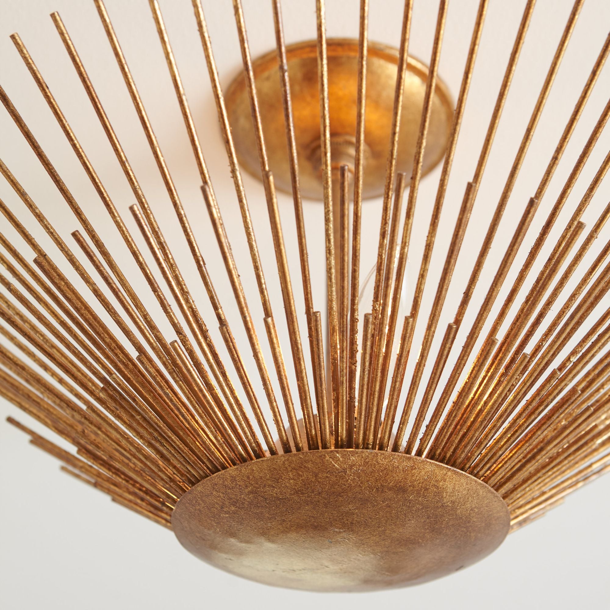 Alexa Hampton Helios Large Semi-Flush Mount in Antique Gild