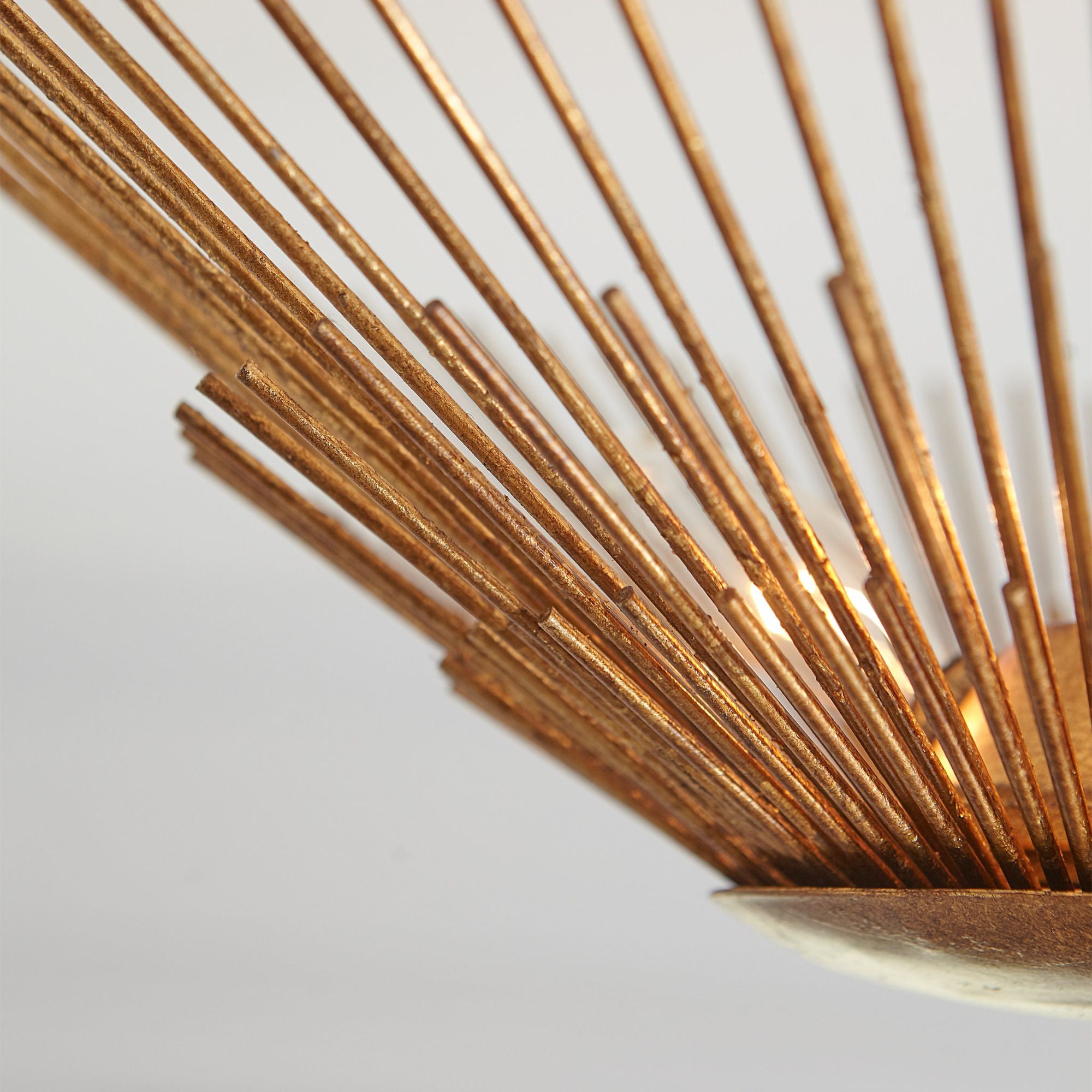 Alexa Hampton Helios Large Semi-Flush Mount in Antique Gild