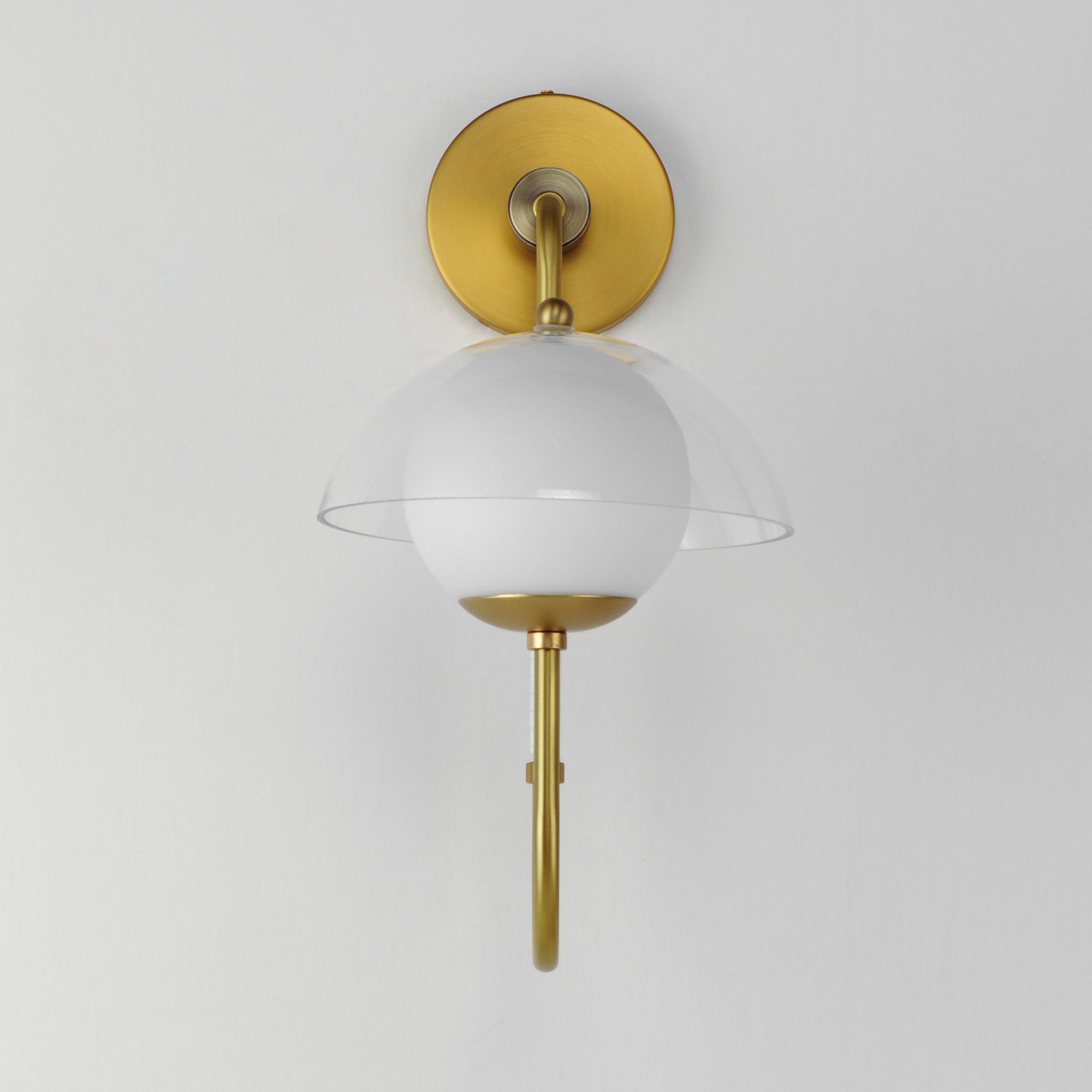 Studio M SM21300SBR Chapeau LED Tophat Sconce in Satin Brass by Mat Sanders