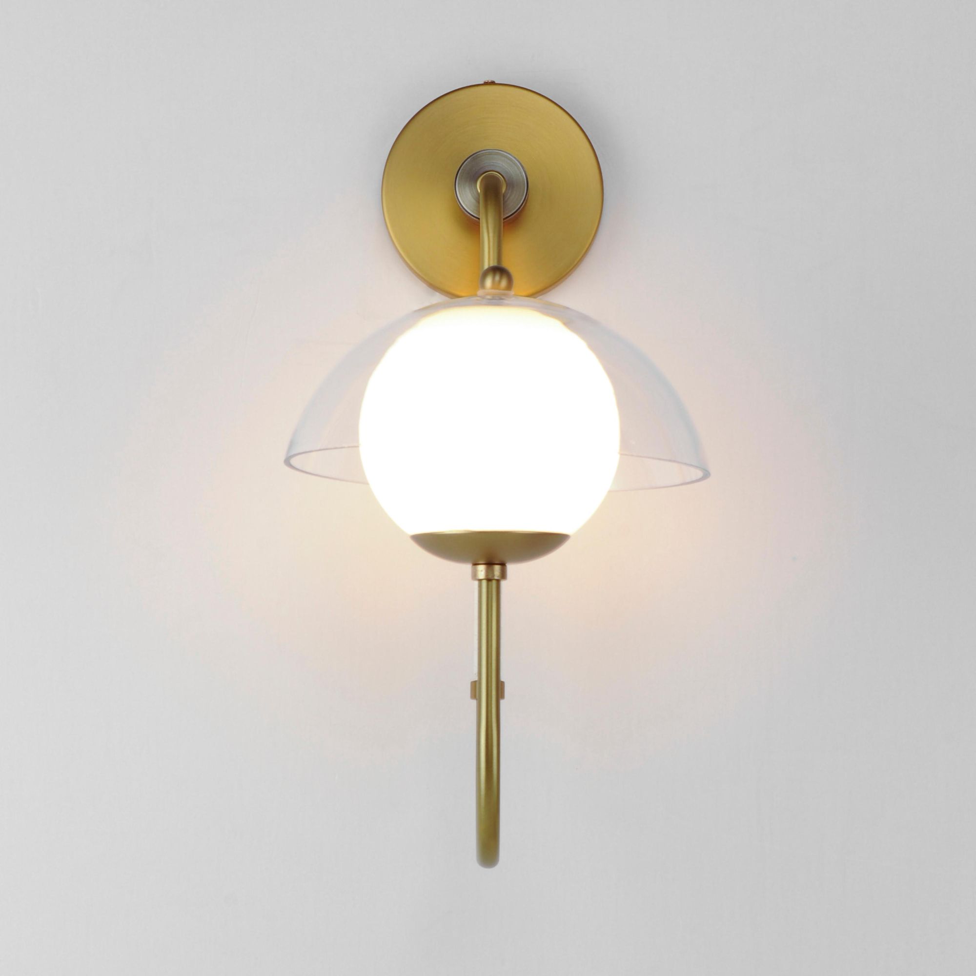 Studio M SM21300SBR Chapeau LED Tophat Sconce in Satin Brass by Mat Sanders