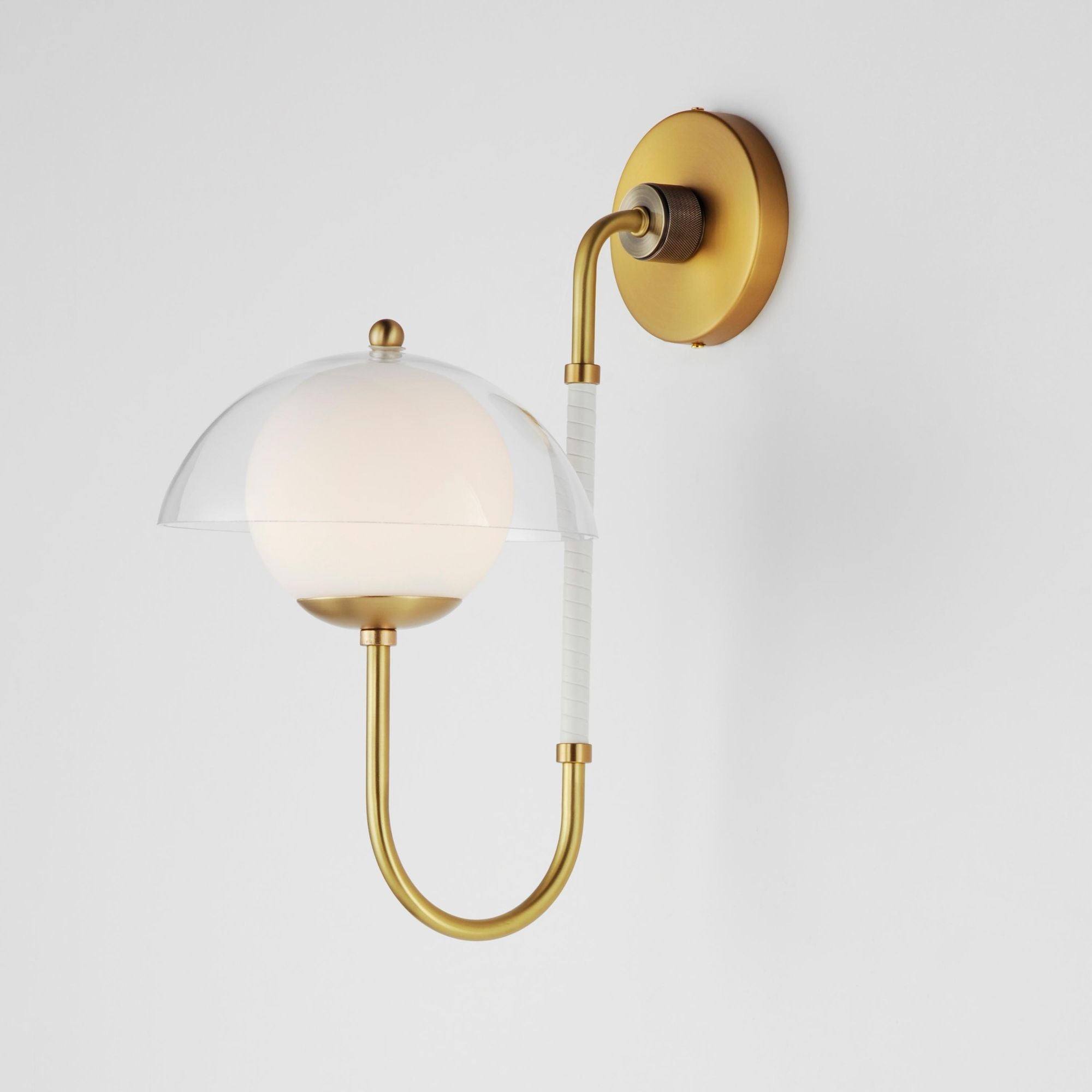 Studio M SM21300SBR Chapeau LED Tophat Sconce in Satin Brass by Mat Sanders