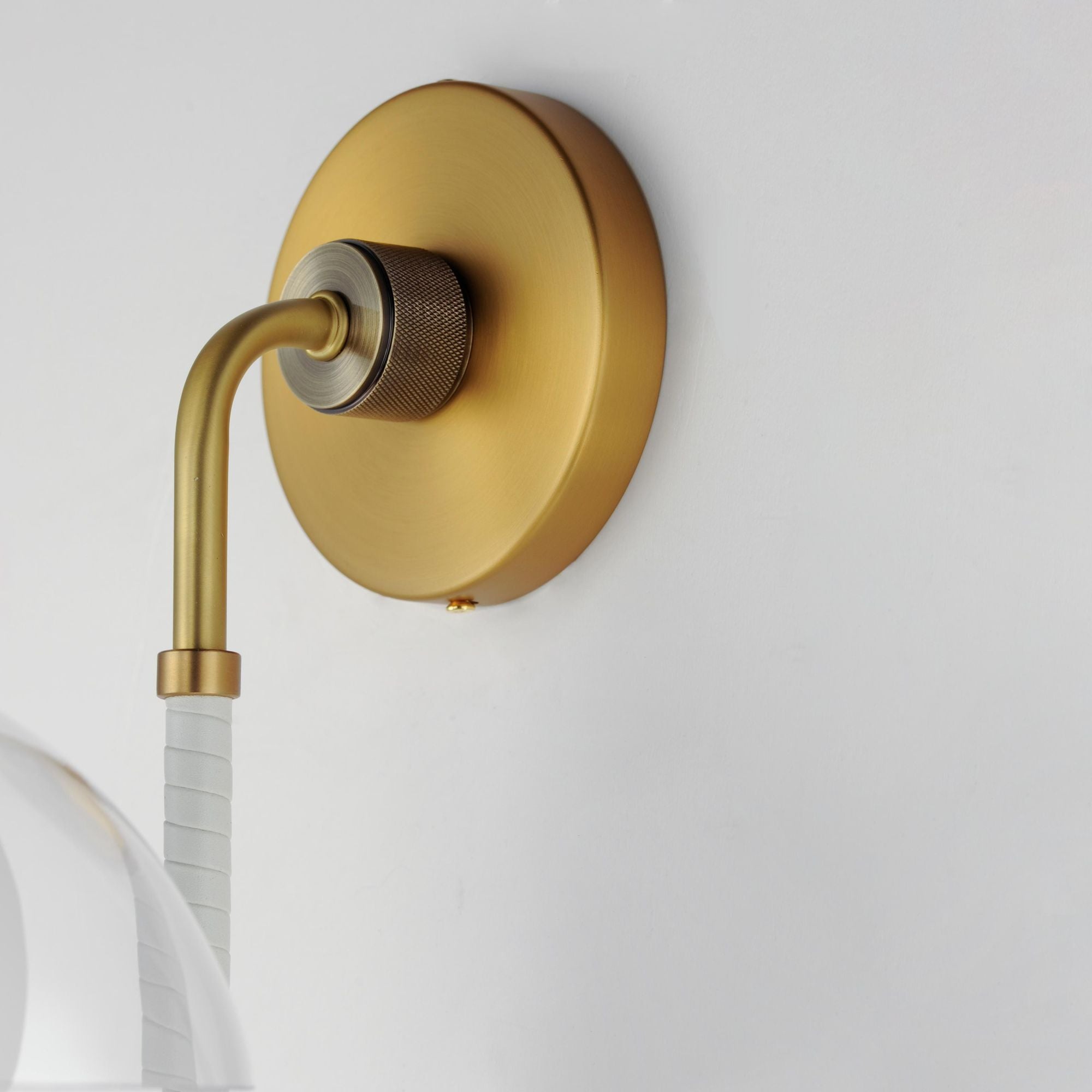 Studio M SM21300SBR Chapeau LED Tophat Sconce in Satin Brass by Mat Sanders