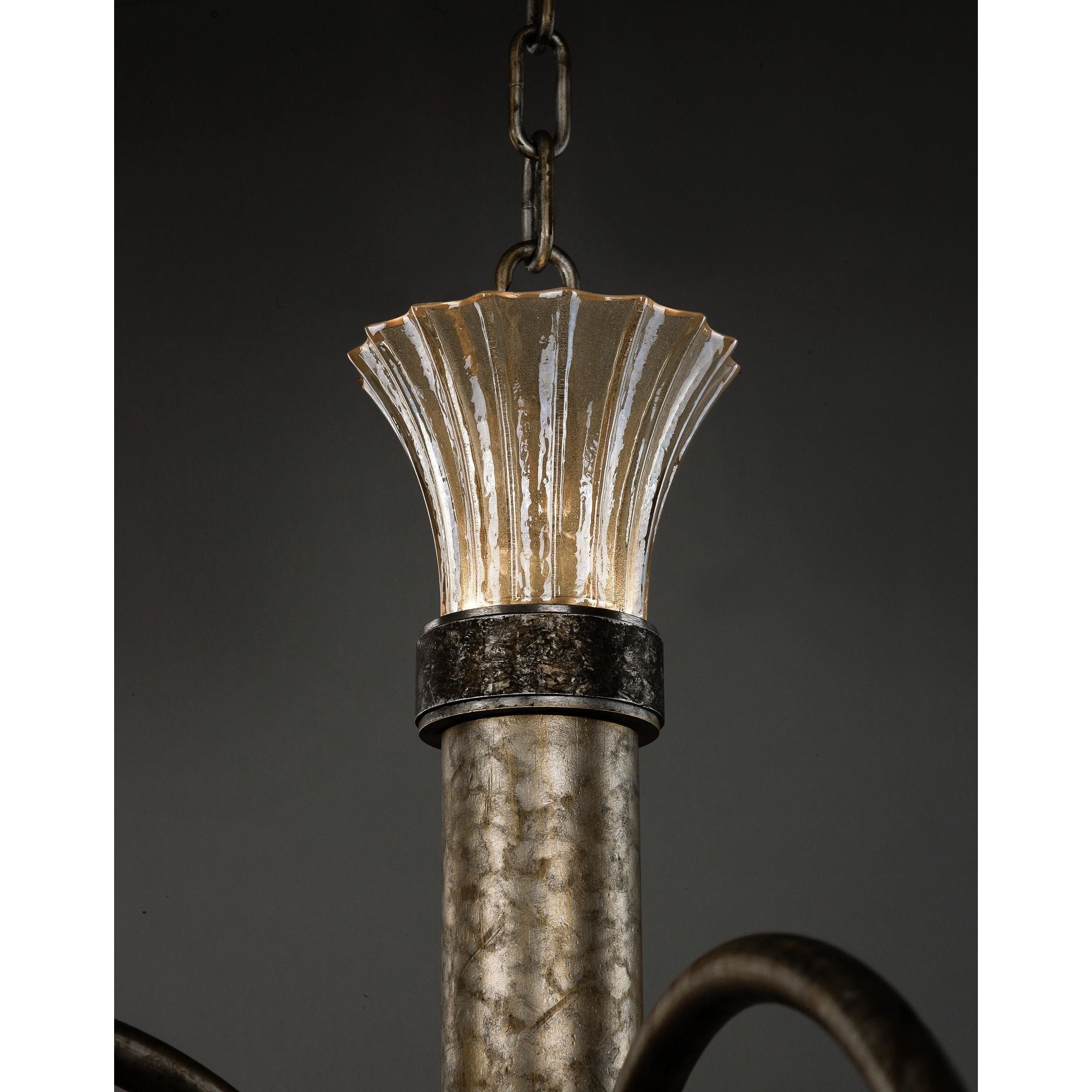 Studio M SM23434TGAG Wilshire 4-Light LED Chandelier in Argent