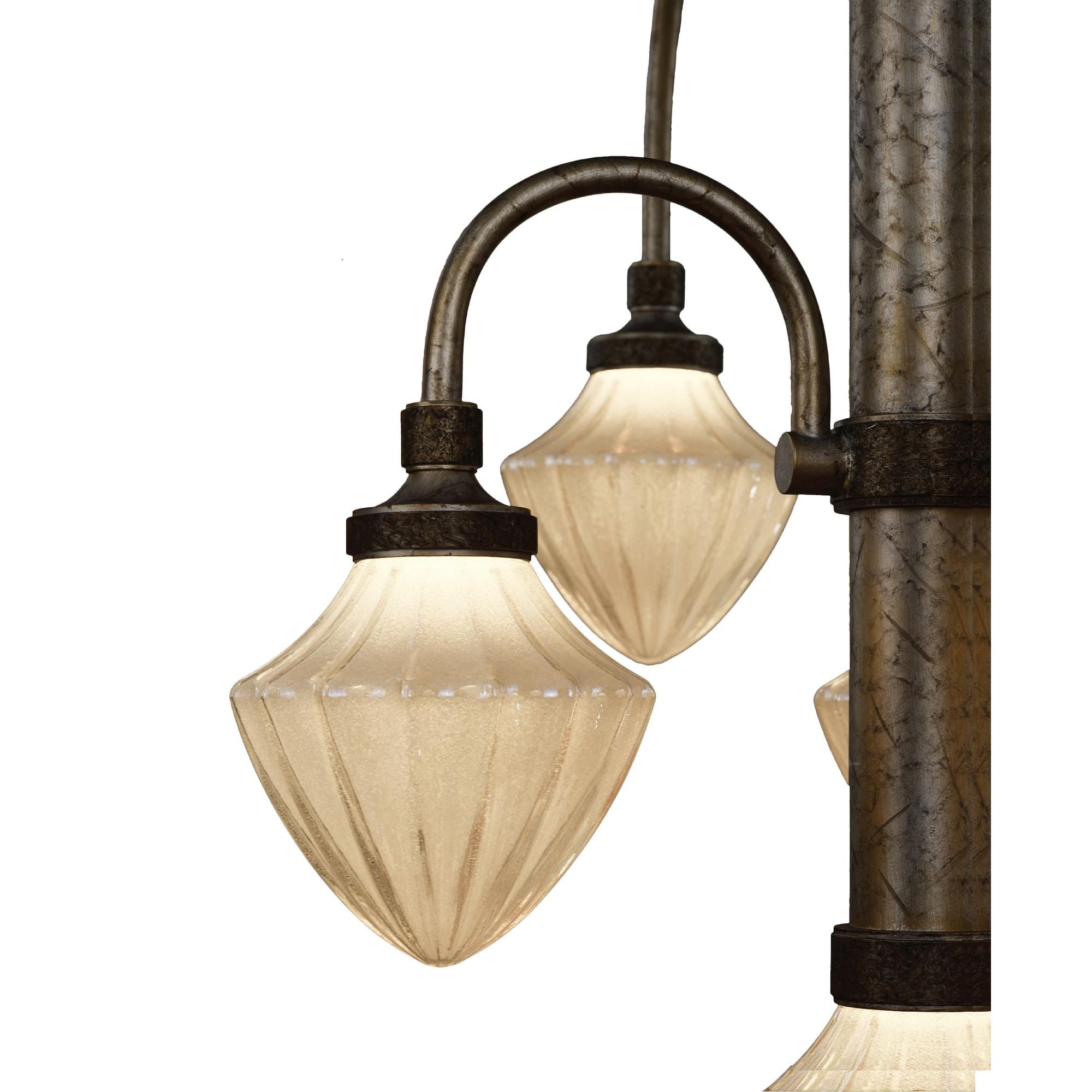 Studio M SM23434TGAG Wilshire 4-Light LED Chandelier in Argent